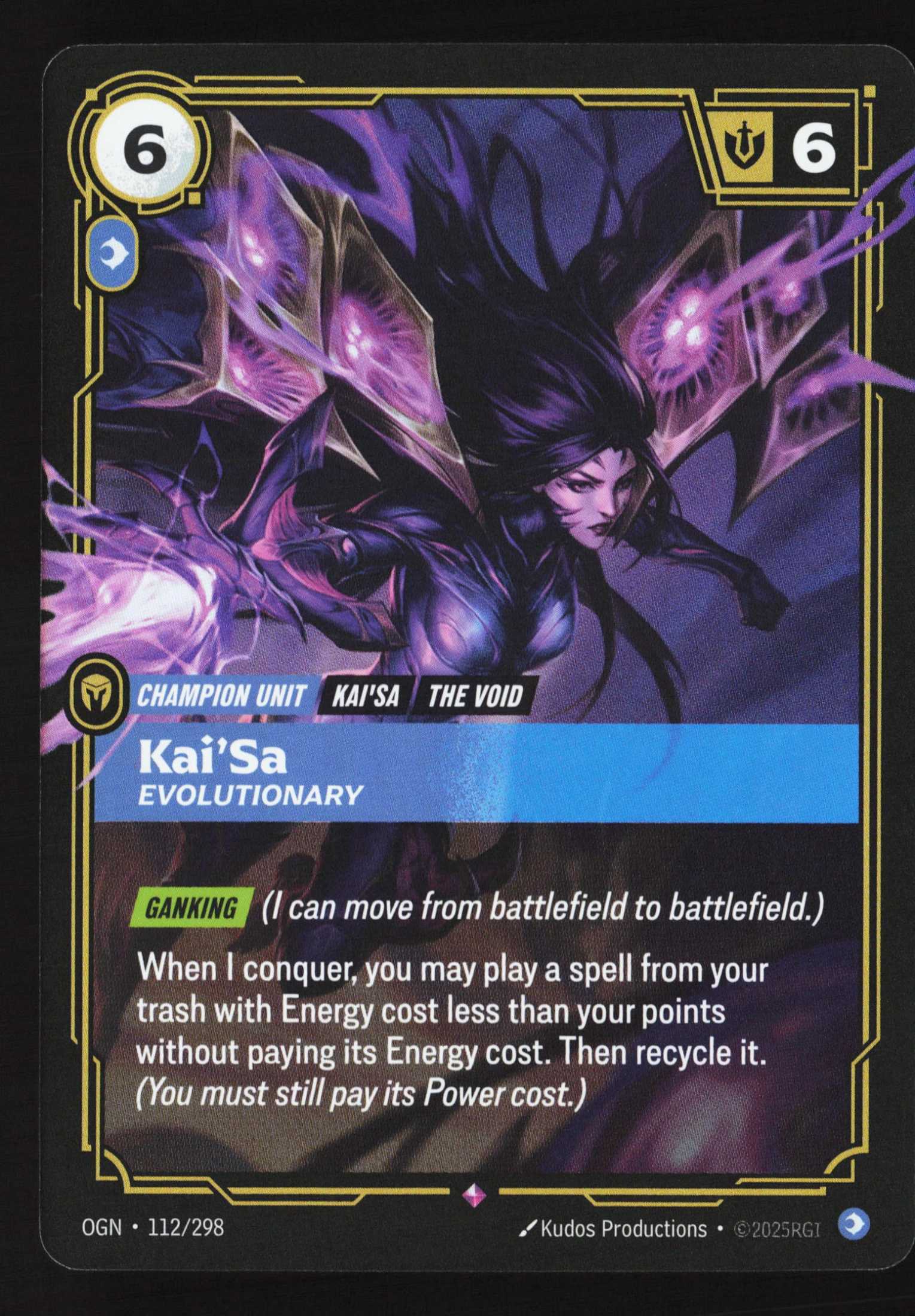 Kai'sa, Evolutionary (OGN 112) — Voorkant