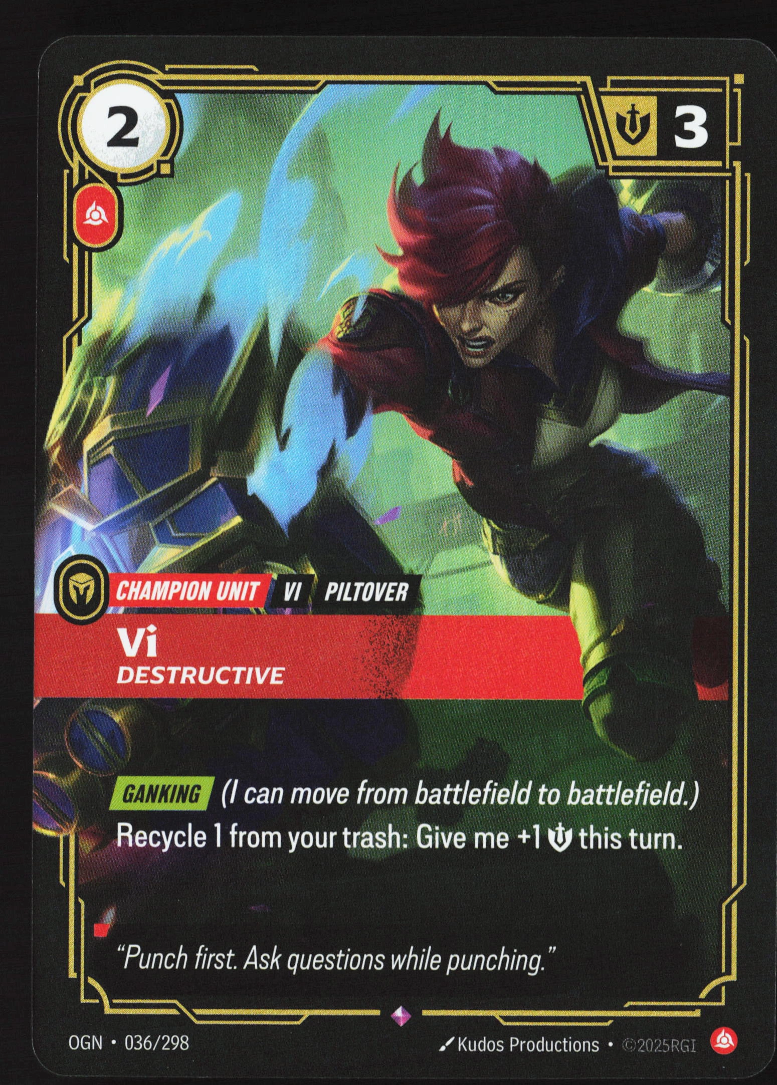 Vi, Destructive (OGN 036) — Voorkant