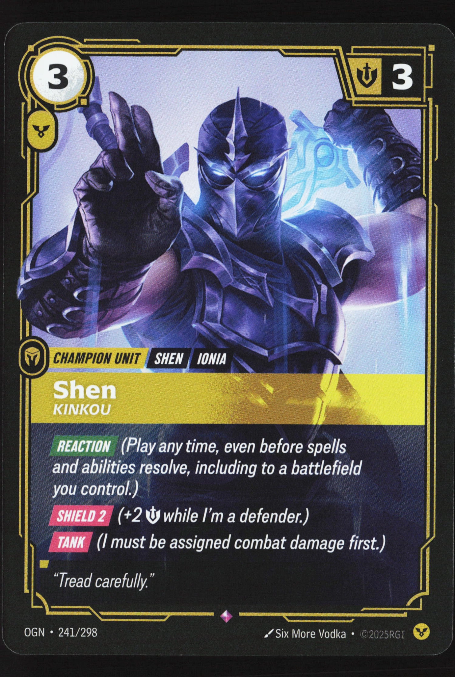 Shen, Kinkou (OGN 241) — Voorkant