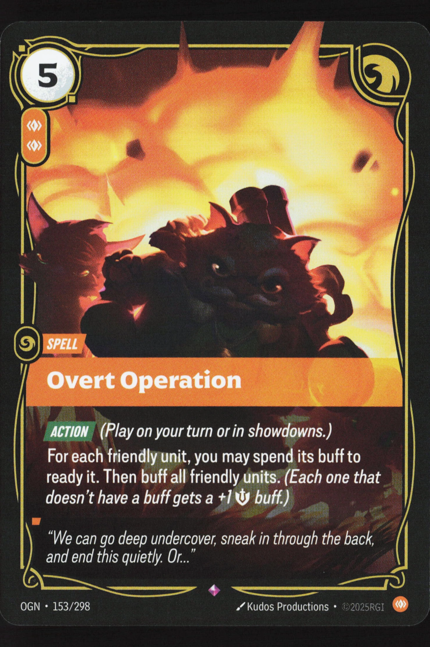 Overt Operation (OGN 153) — Voorkant
