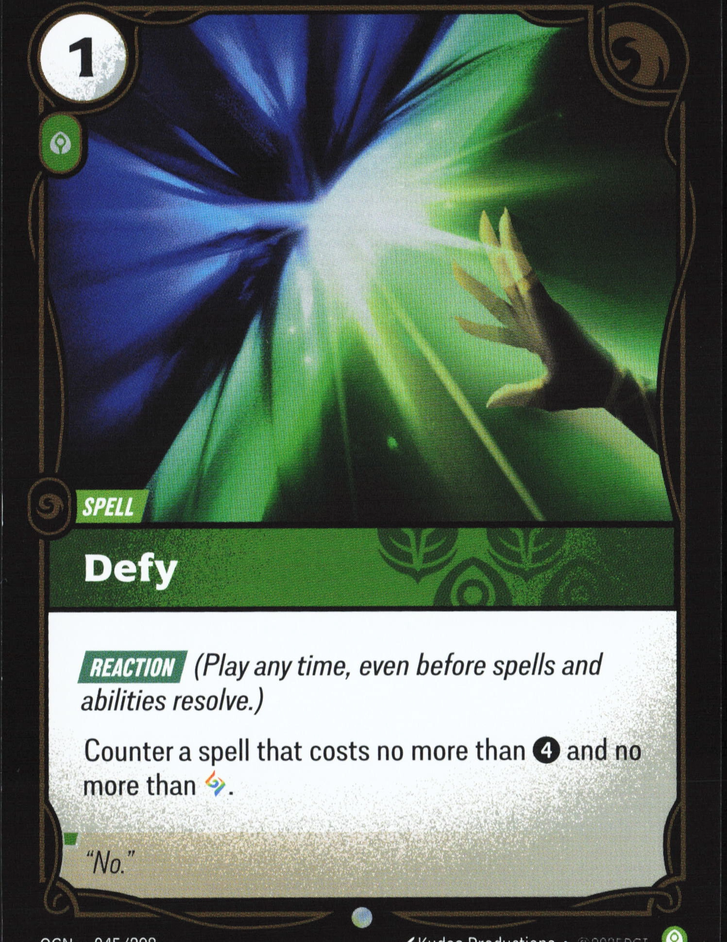 Defy (OGN 045) — Voorkant