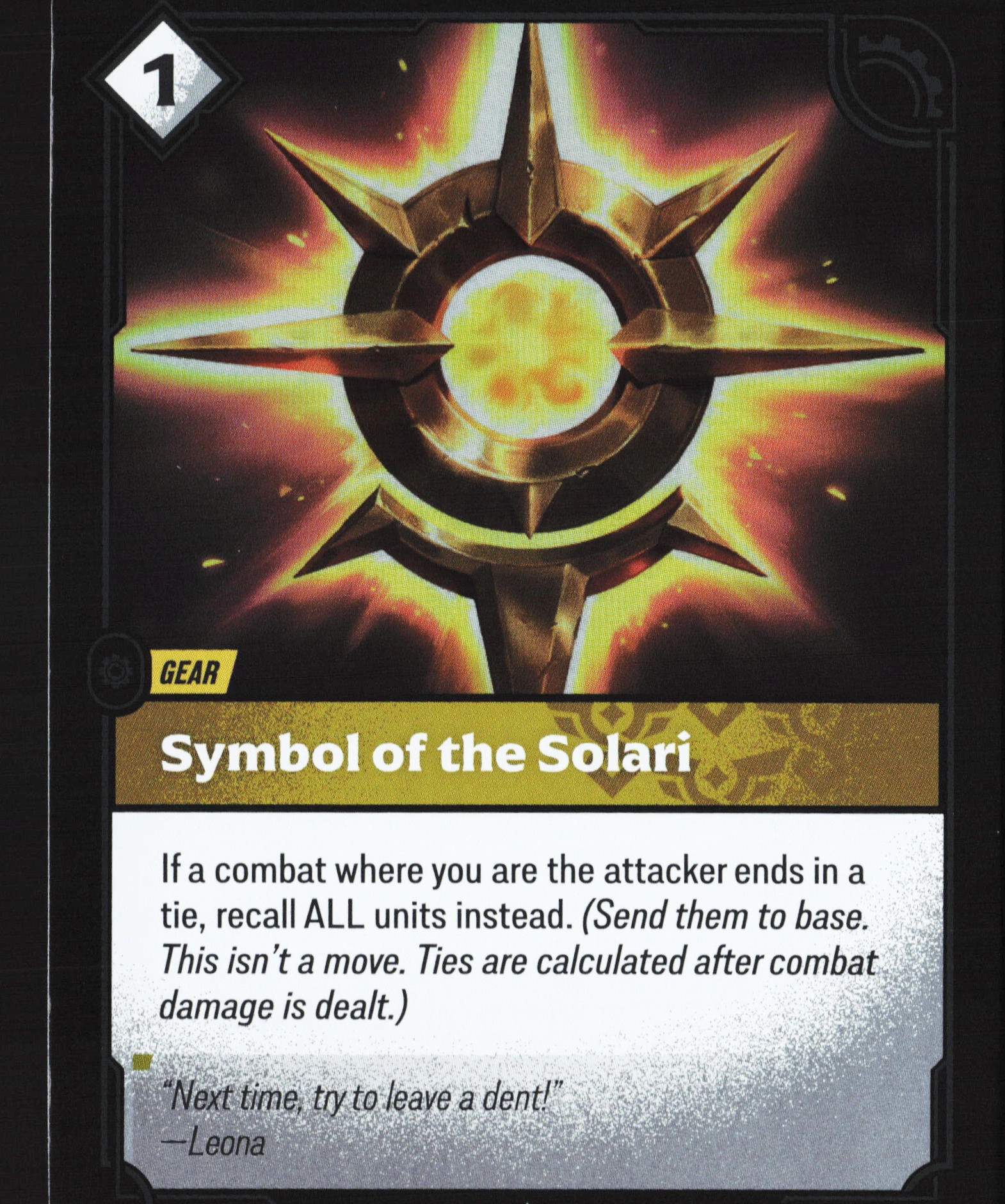 Symbol Of The Solari (OGN 227) — Voorkant