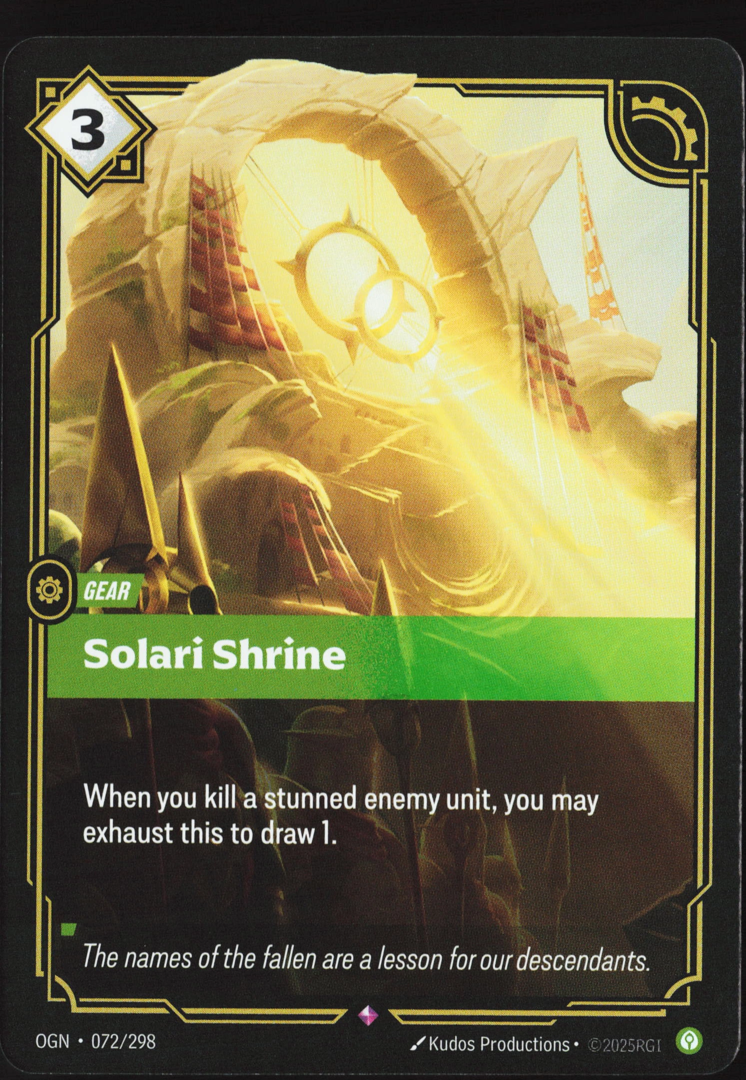 Solari Shrine (OGN 072) — Voorkant