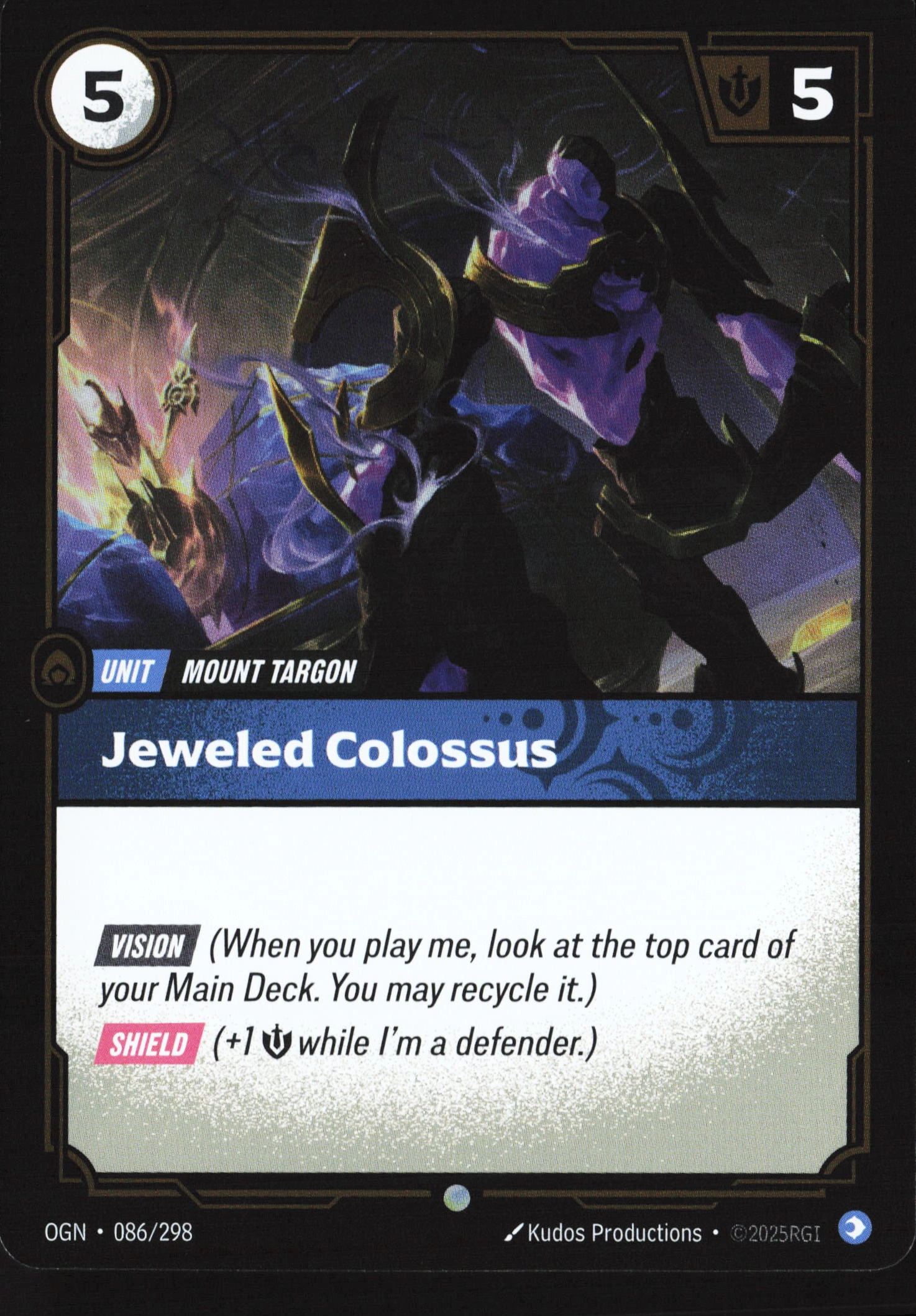 Jeweled Colossus (OGN 086) — Voorkant