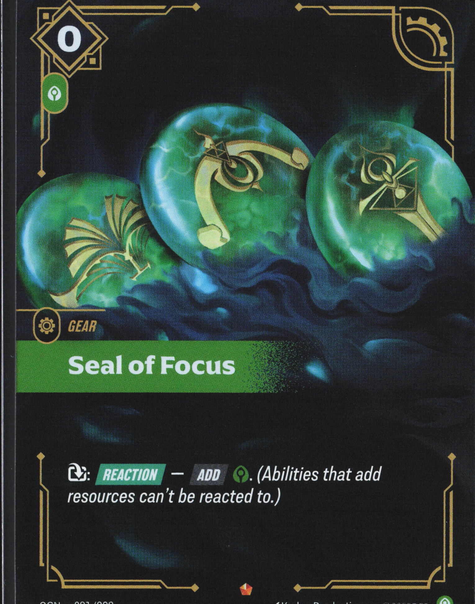 Seal Of Focus (OGN 081) — Voorkant