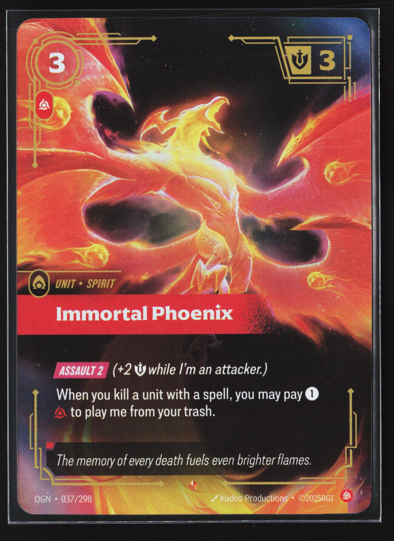 Immortal Phoenix (OGN 037) — Voorkant