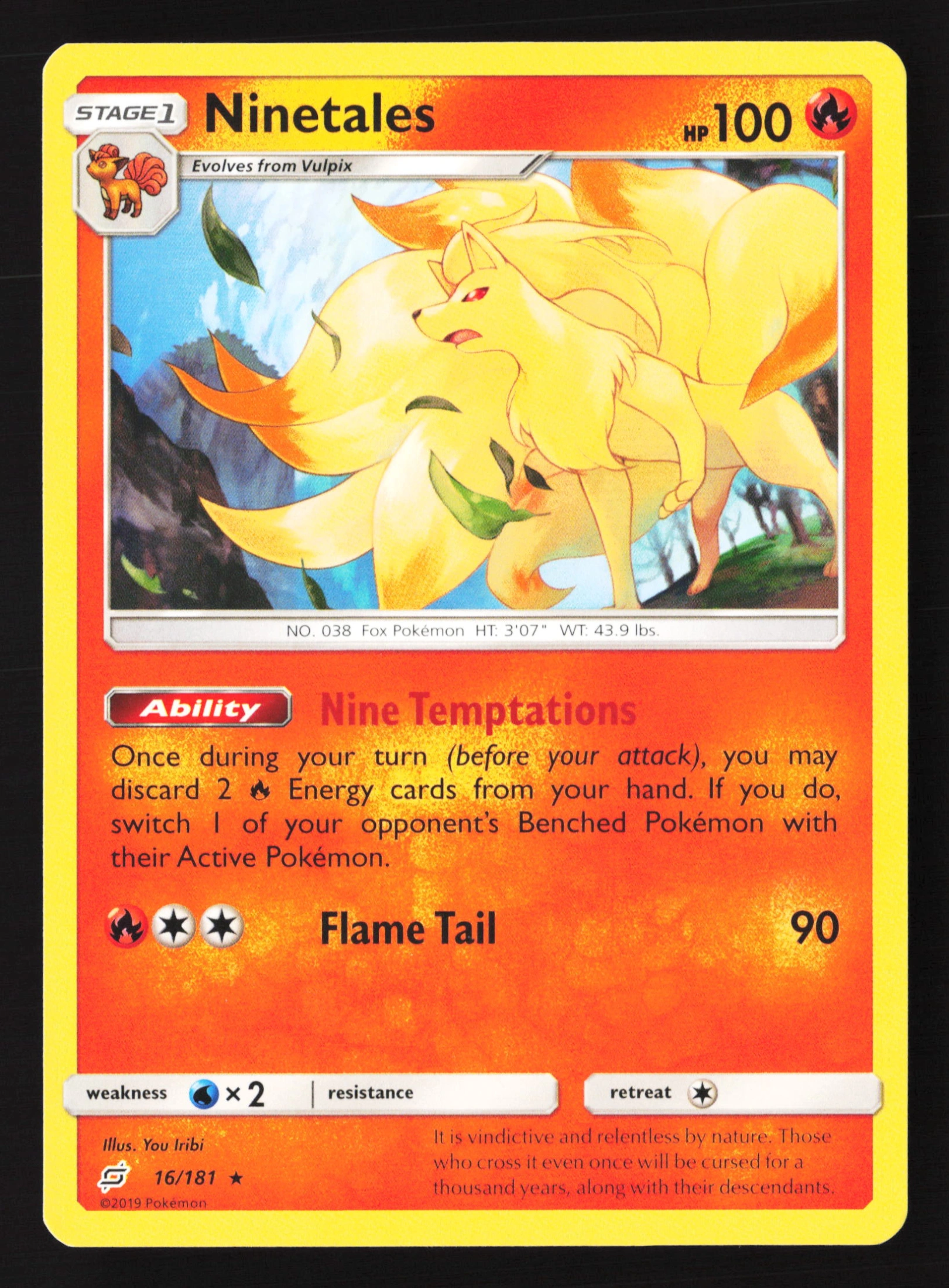 Ninetales (TEU 016) — Voorkant