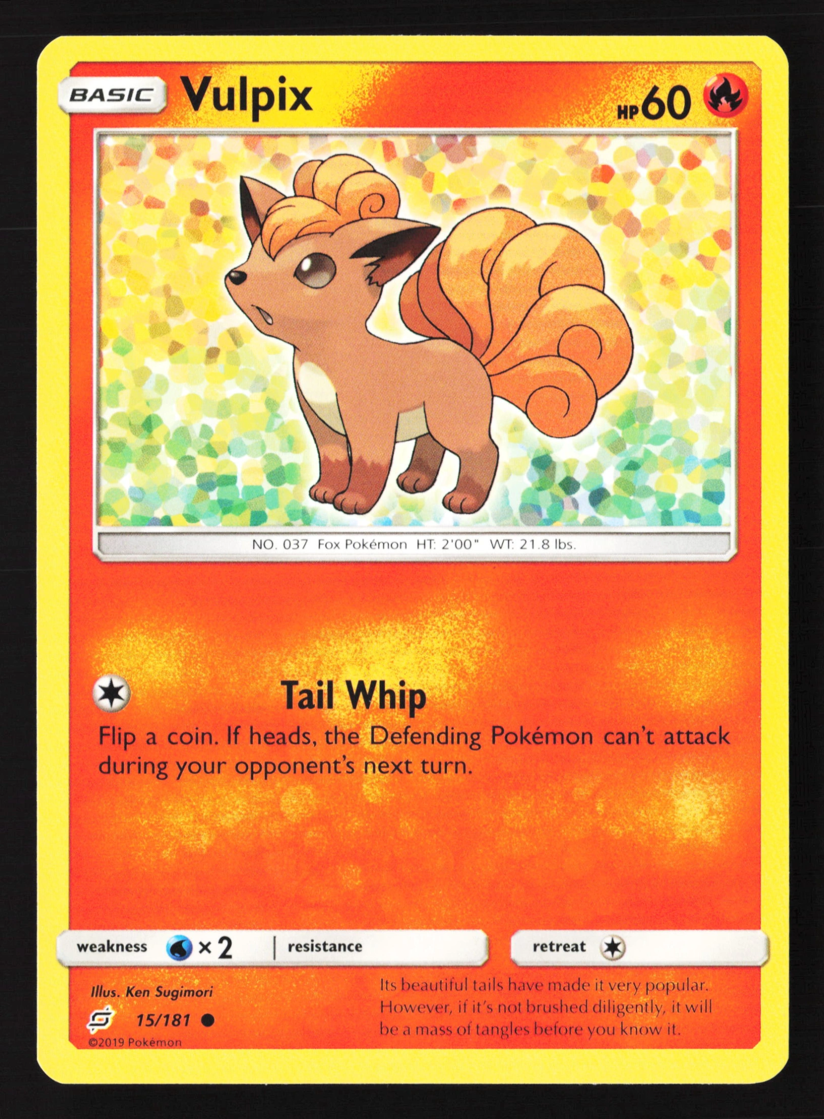 Vulpix (TEU 015) — Voorkant