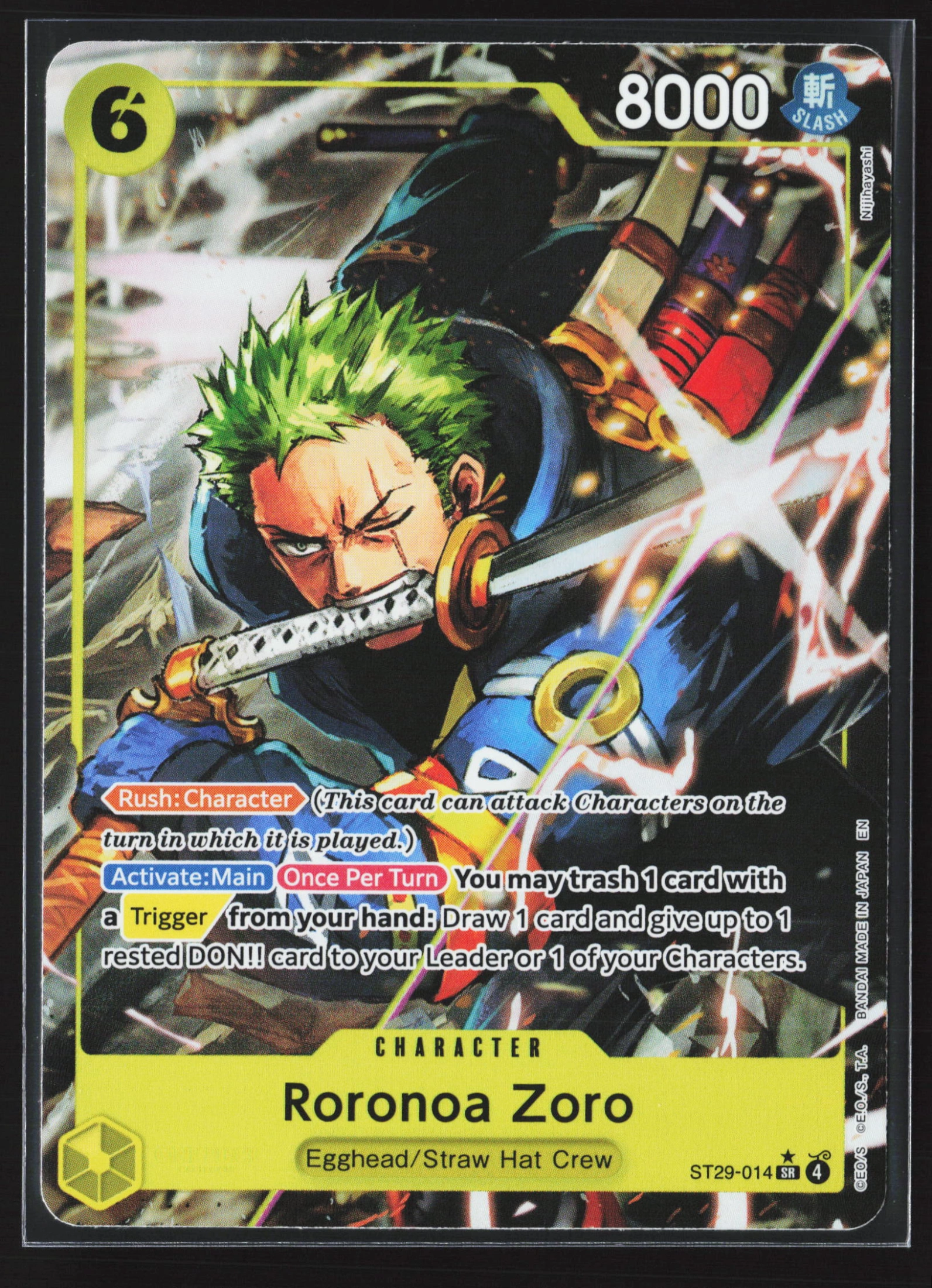 Roronoa Zoro (ST29-014) — Voorkant