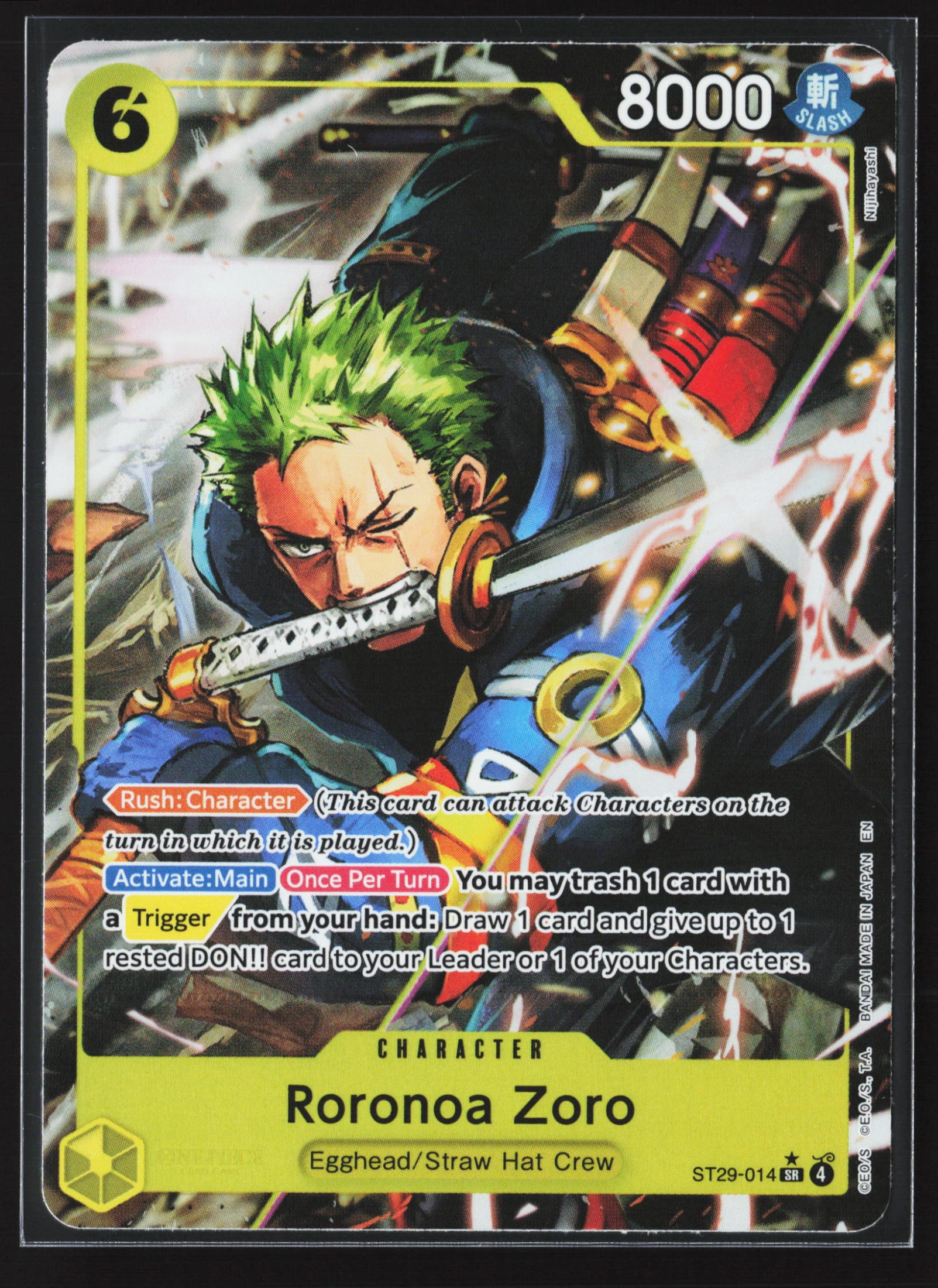 Roronoa Zoro (ST29-014) — Voorkant