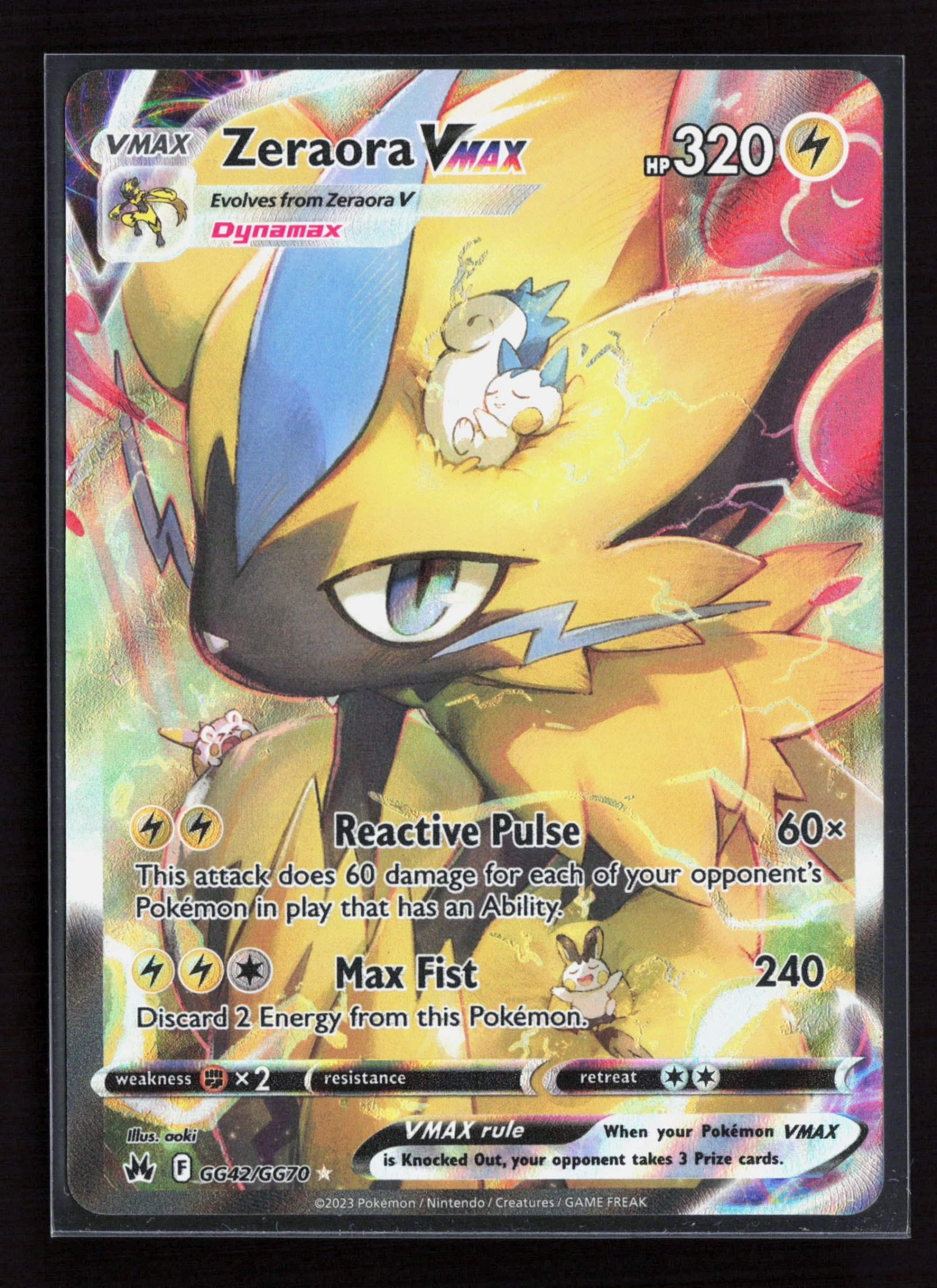 Zeraora VMAX (CRZ GG42) — Voorkant