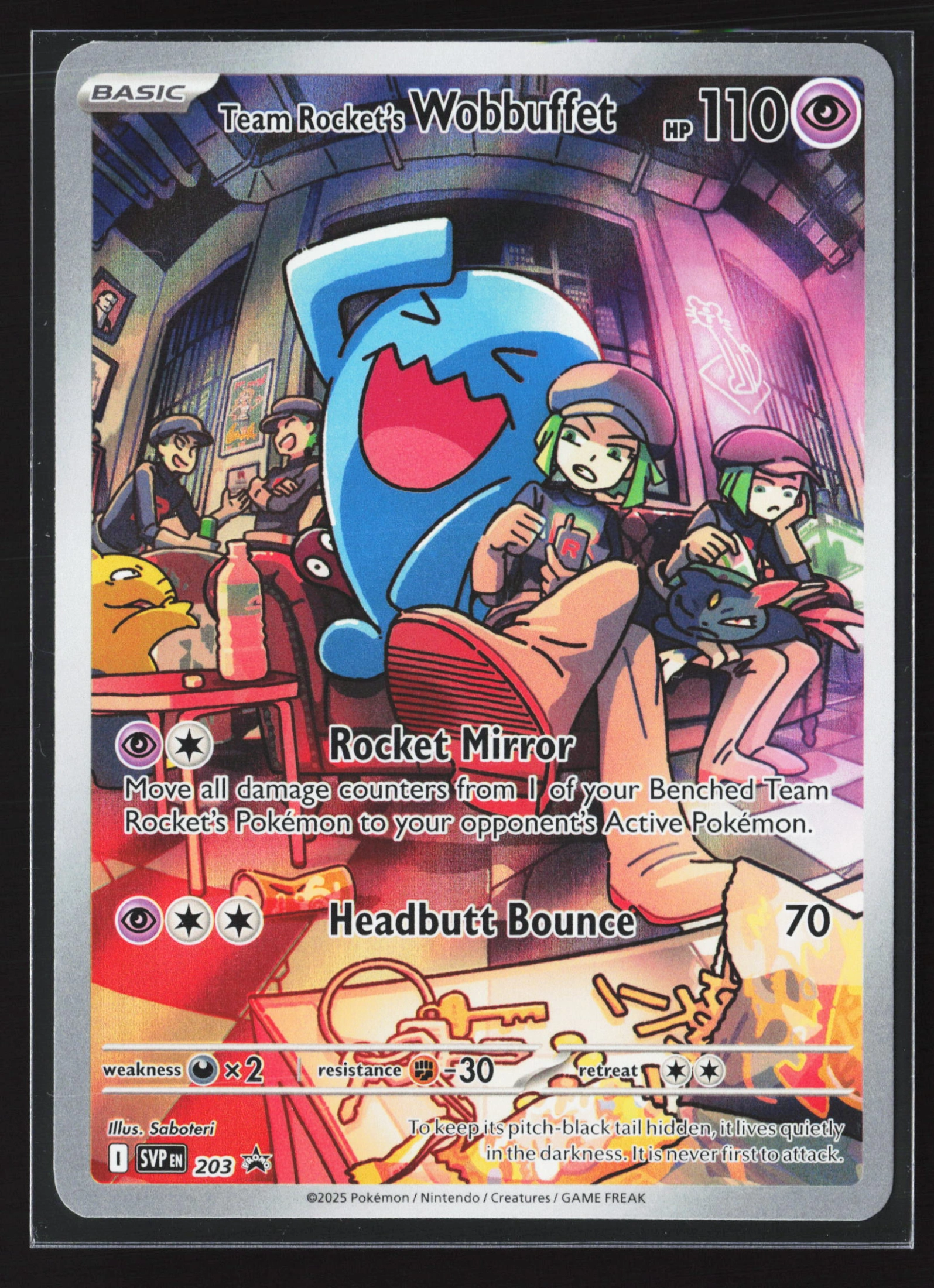 Team Rocket's Wobbuffet (SVP 203) — Voorkant