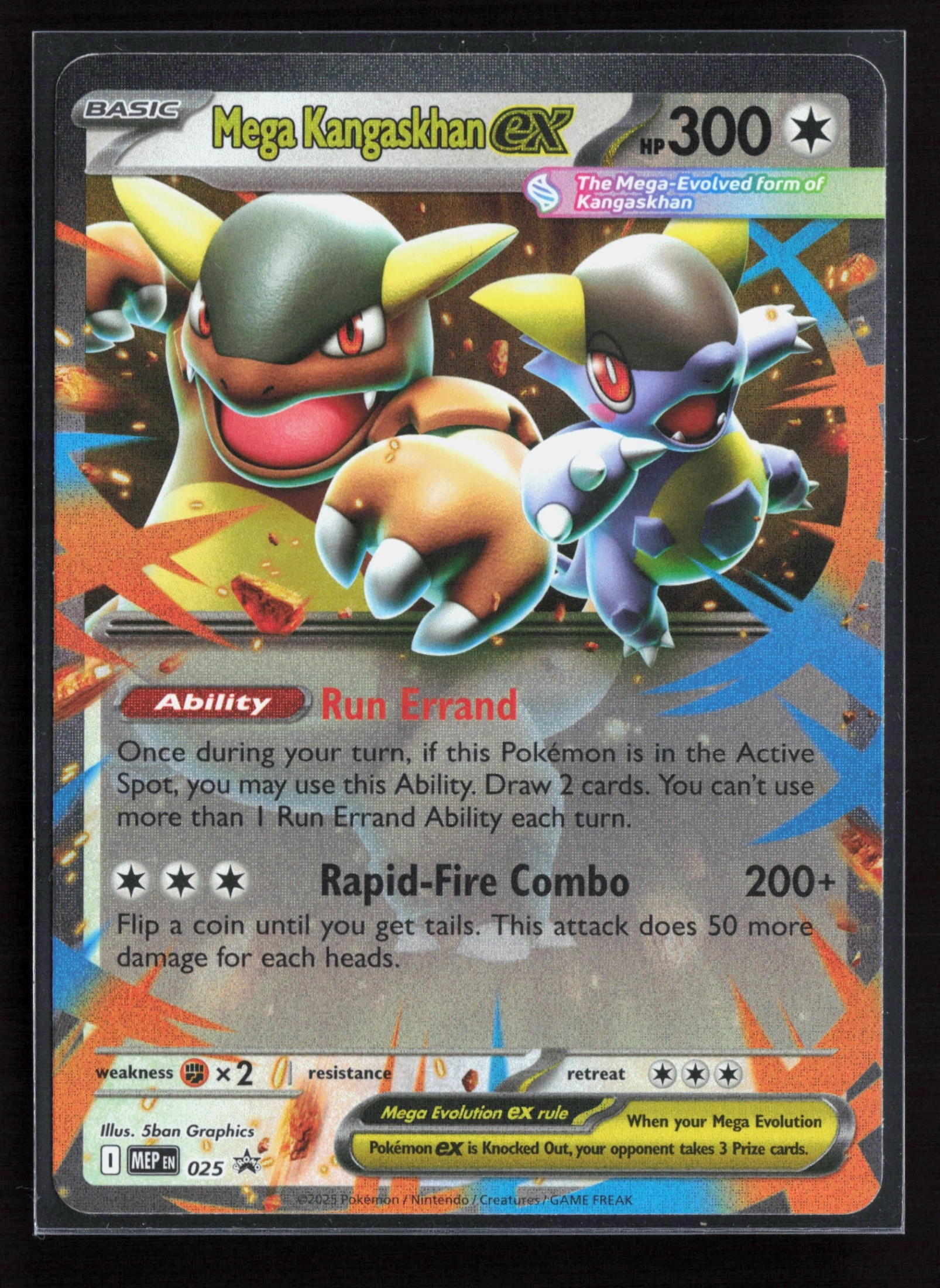 Mega Kangaskhan ex (MEP 025) — Voorkant