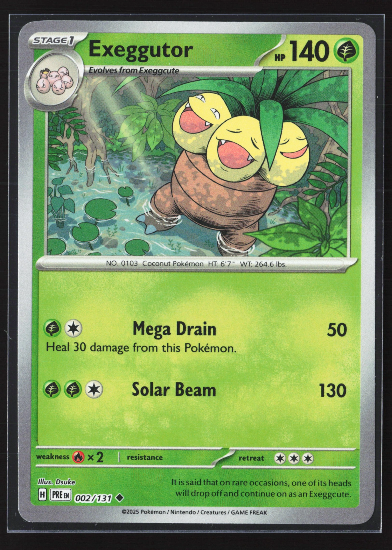 Exeggutor (PRE 002) — Voorkant