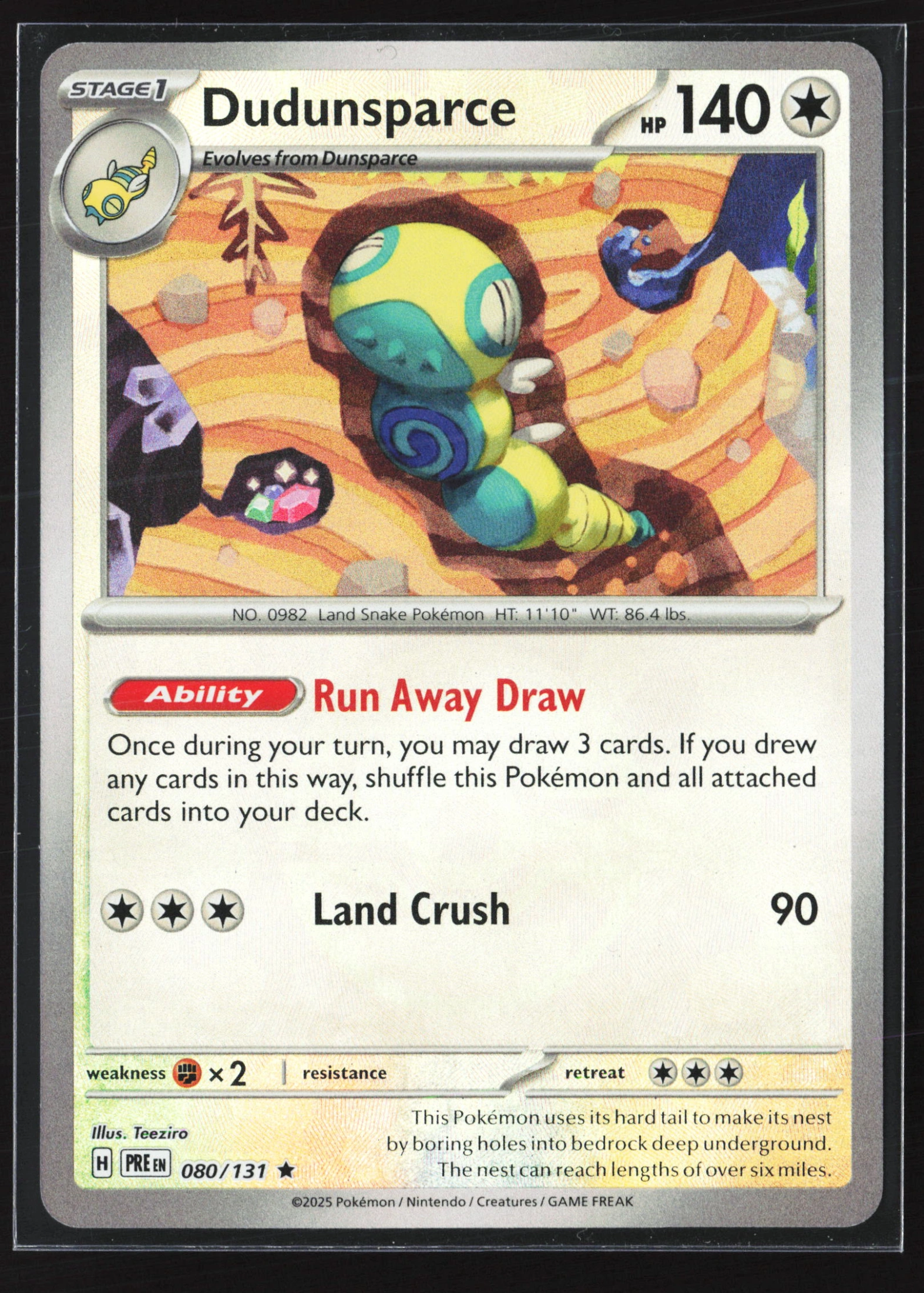 Dudunsparce (PRE 080) — Voorkant