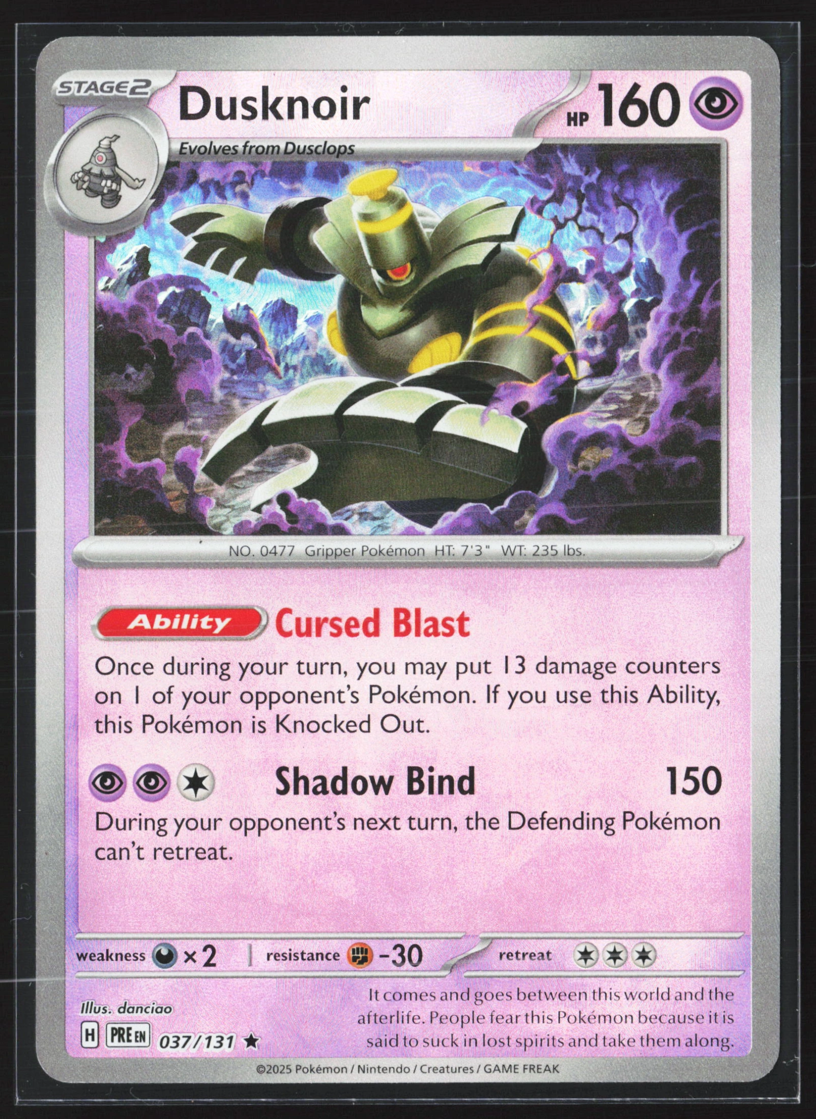 Dusknoir (PRE 037) — Voorkant