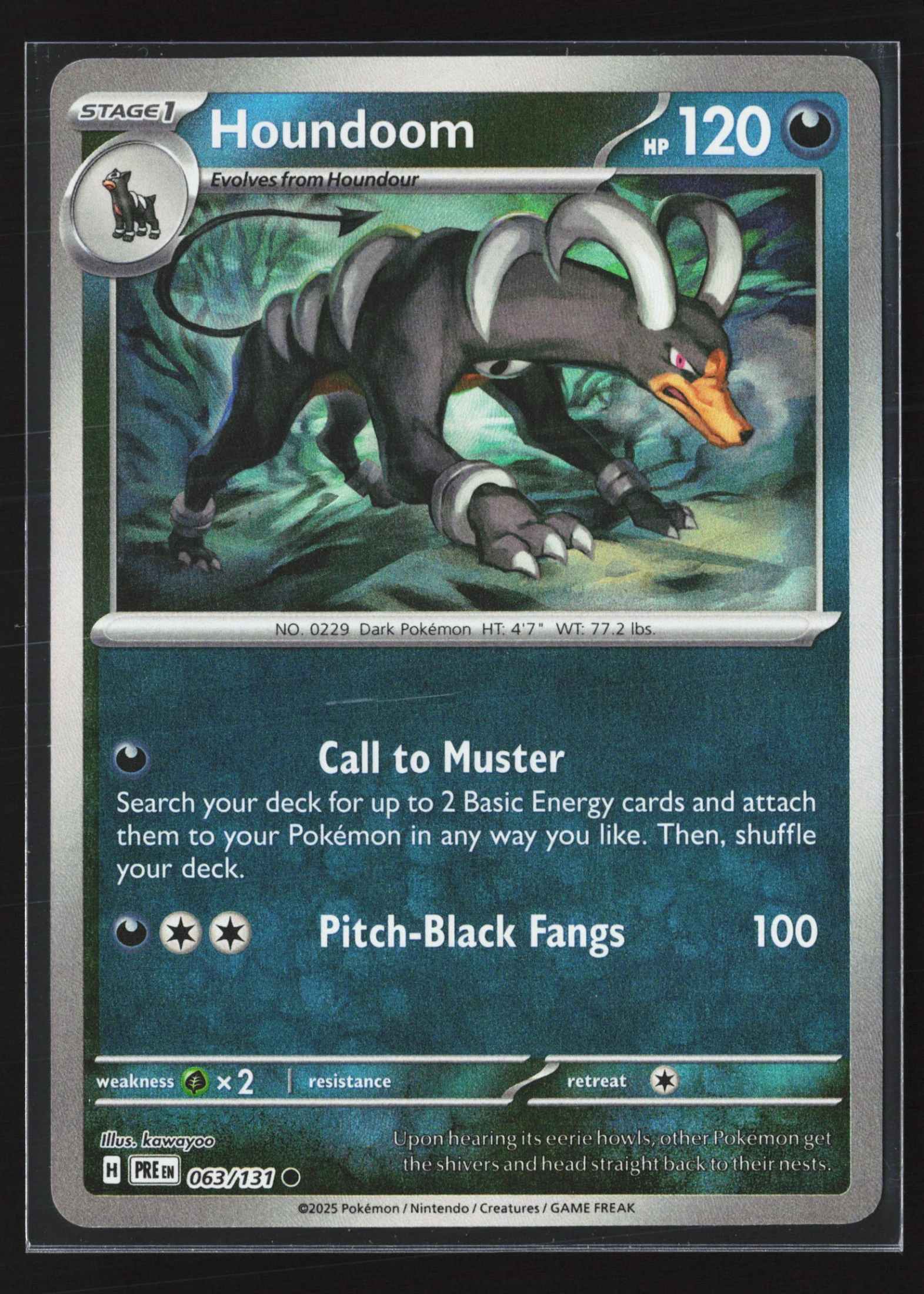 Houndoom (PRE 063) — Voorkant
