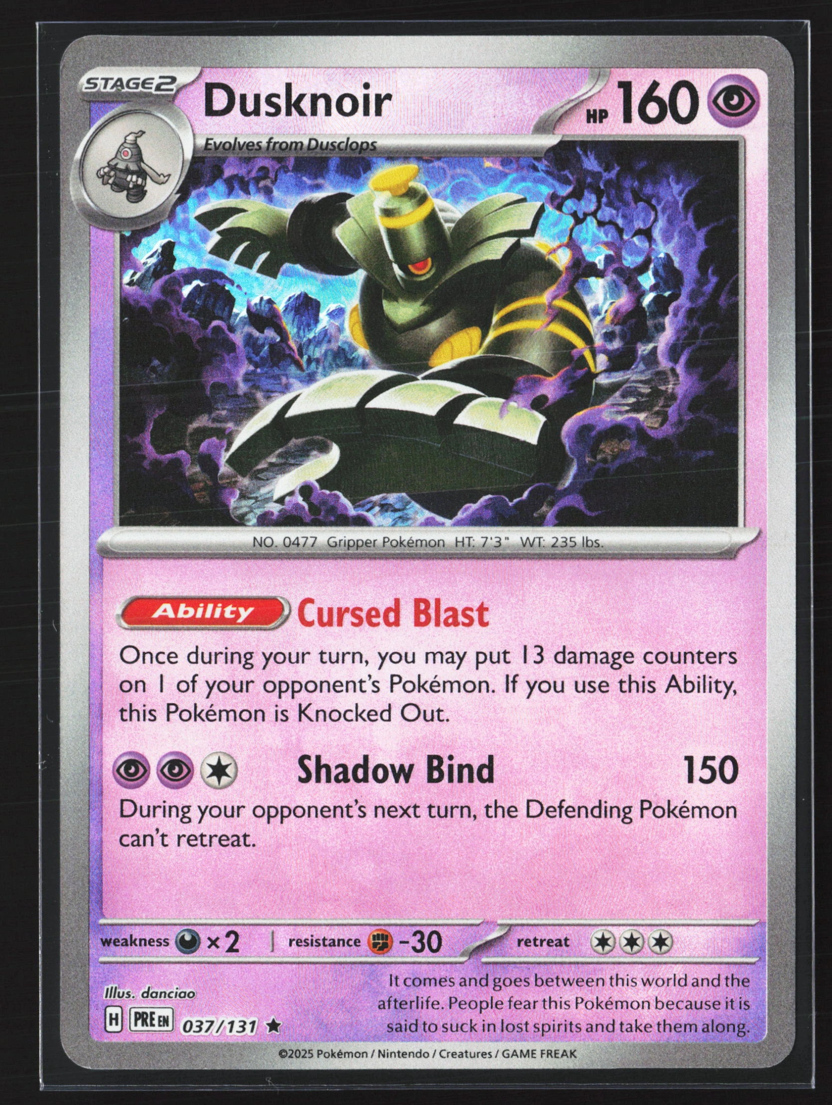 Dusknoir (PRE 037) — Voorkant