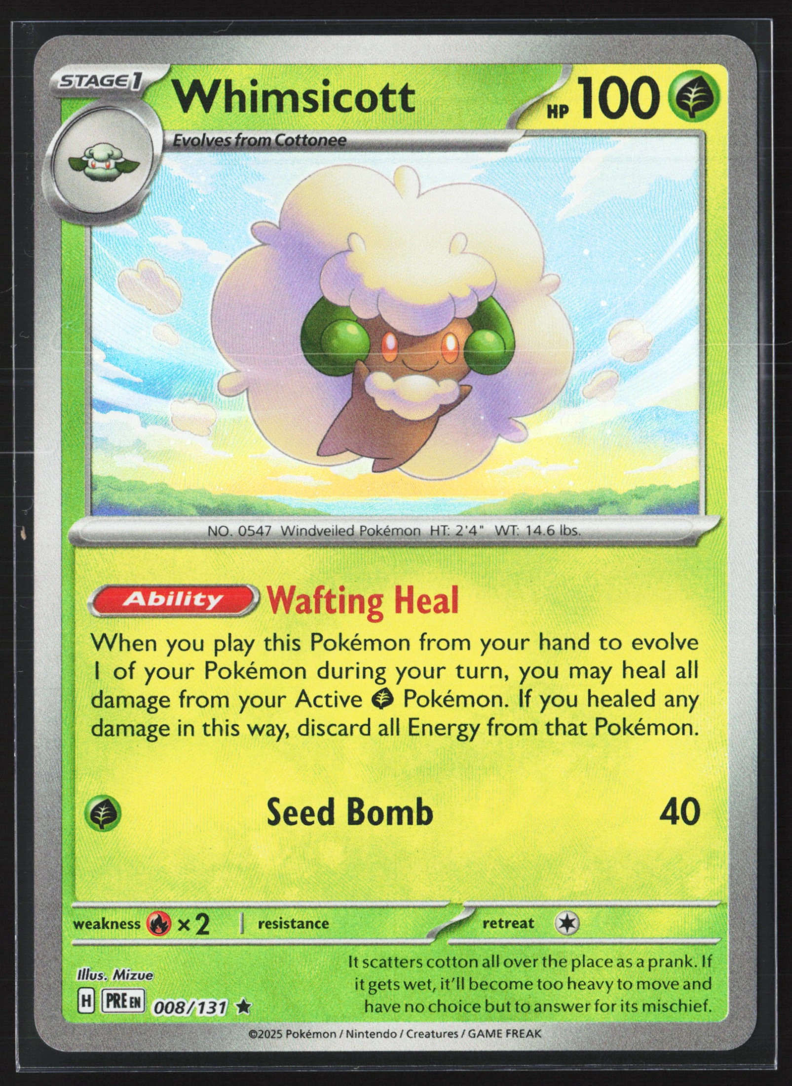 Whimsicott (PRE 008) — Voorkant