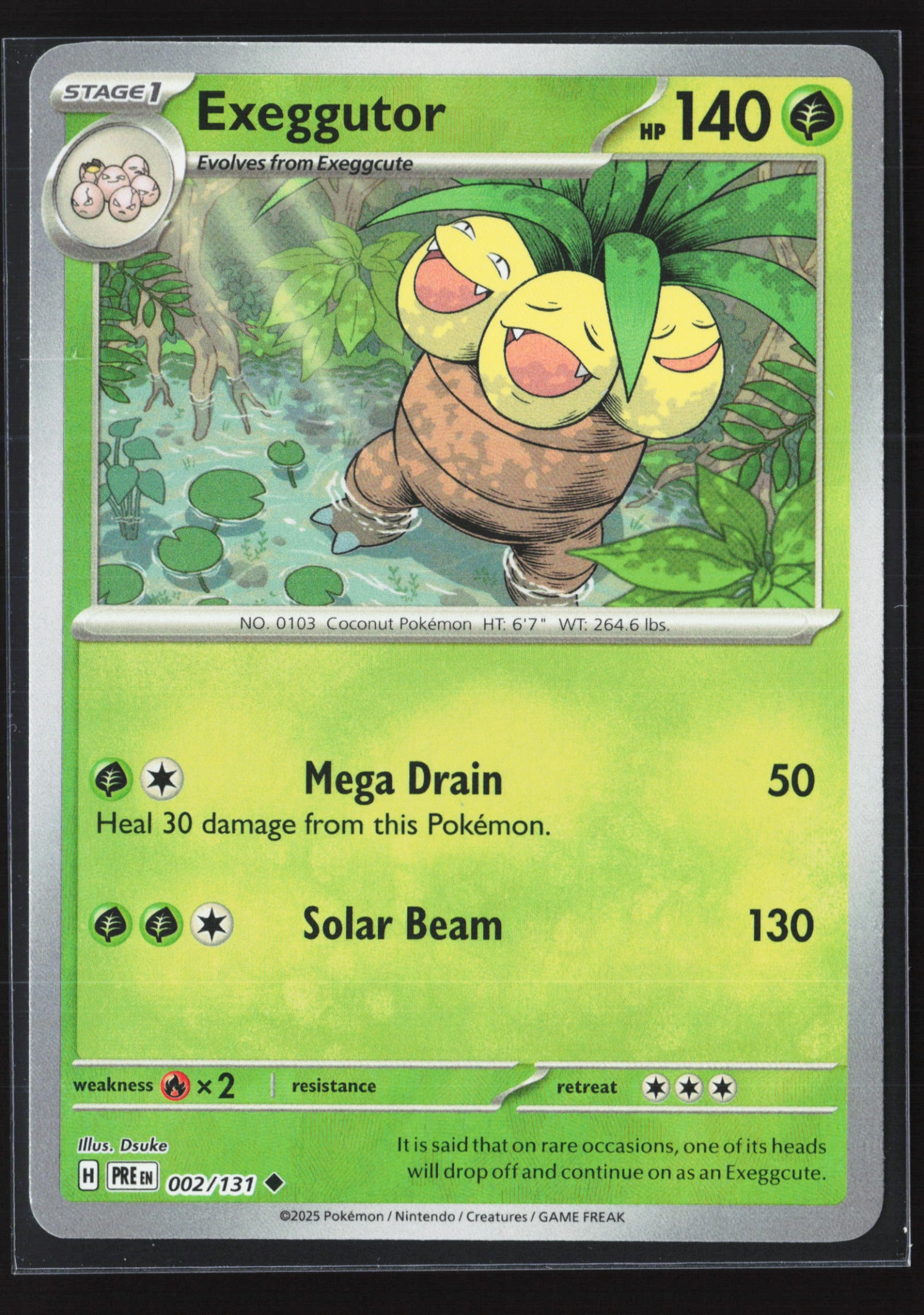Exeggutor (PRE 002) — Voorkant