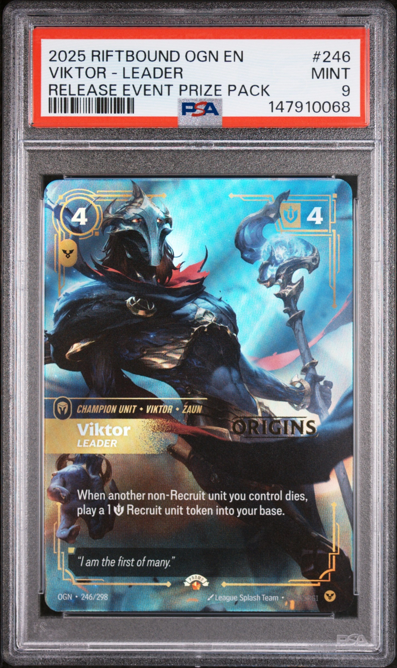 2025 RIFTBOUND: LEAGUE OF LEGENDS OGN-ORIGINS VIKTOR #246 — Voorkant