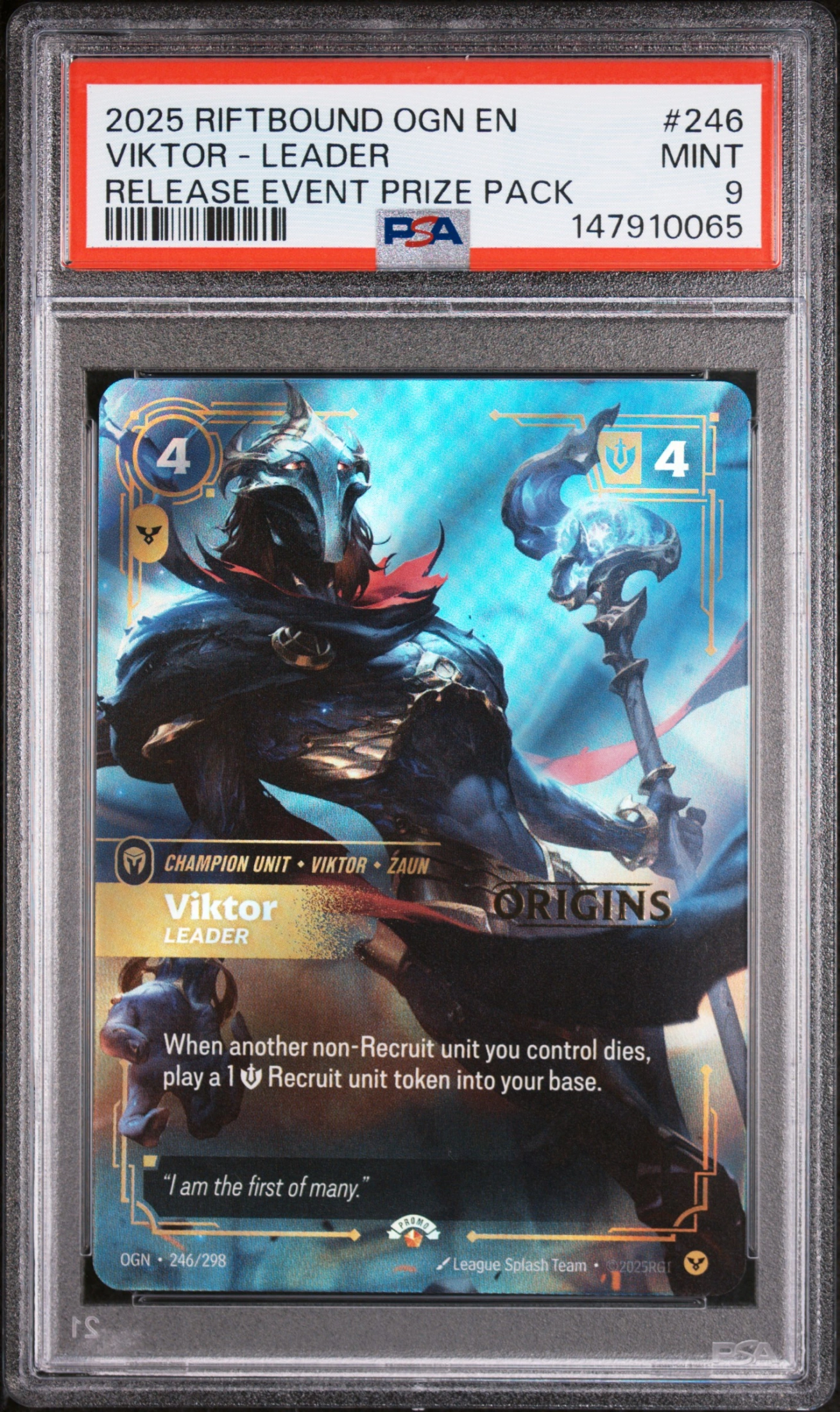 2025 RIFTBOUND: LEAGUE OF LEGENDS OGN-ORIGINS VIKTOR #246 — Voorkant