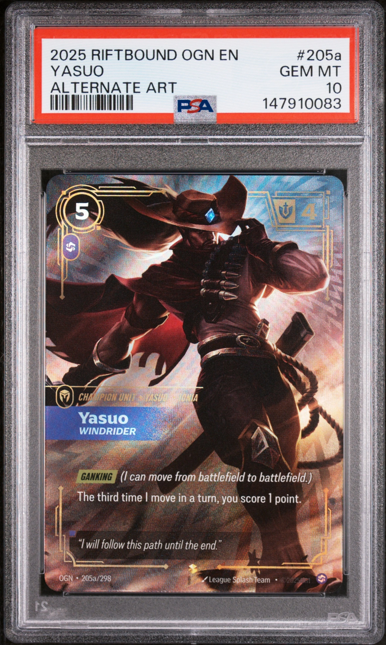 Yasuo, Windrider (OGN 205a) — Voorkant