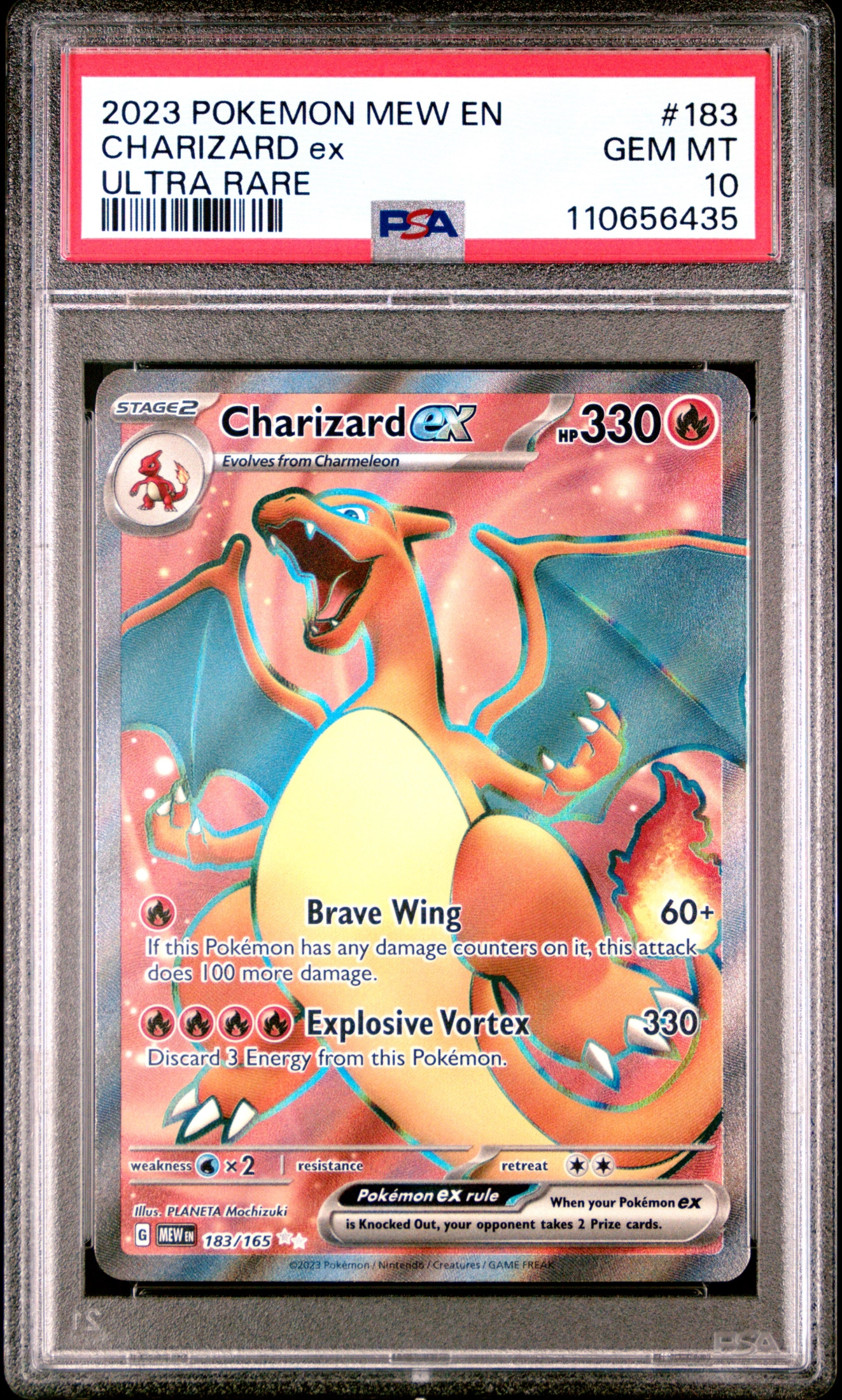 Charizard ex (MEW 183) — Voorkant