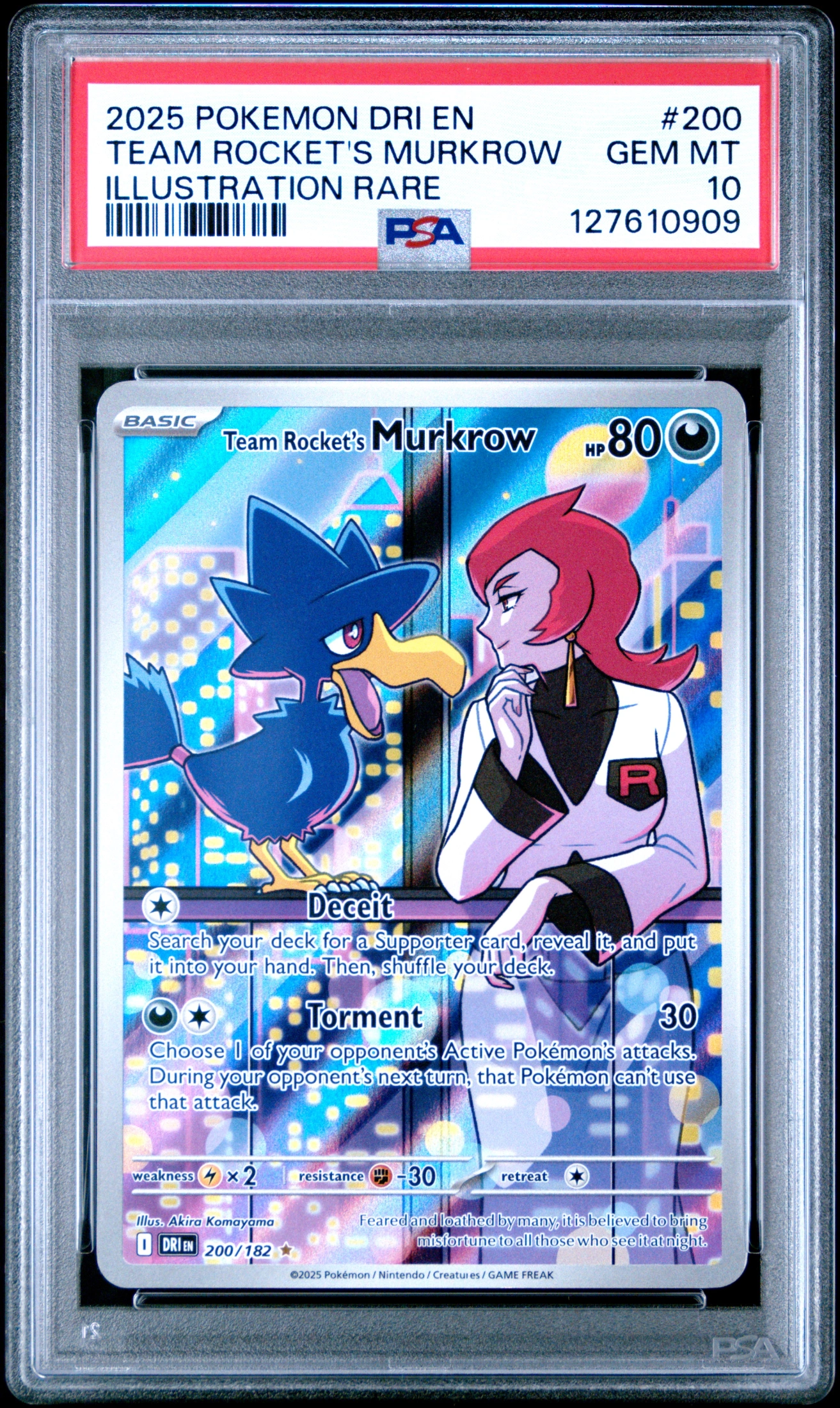 Team Rocket's Murkrow (DRI 200) — Voorkant