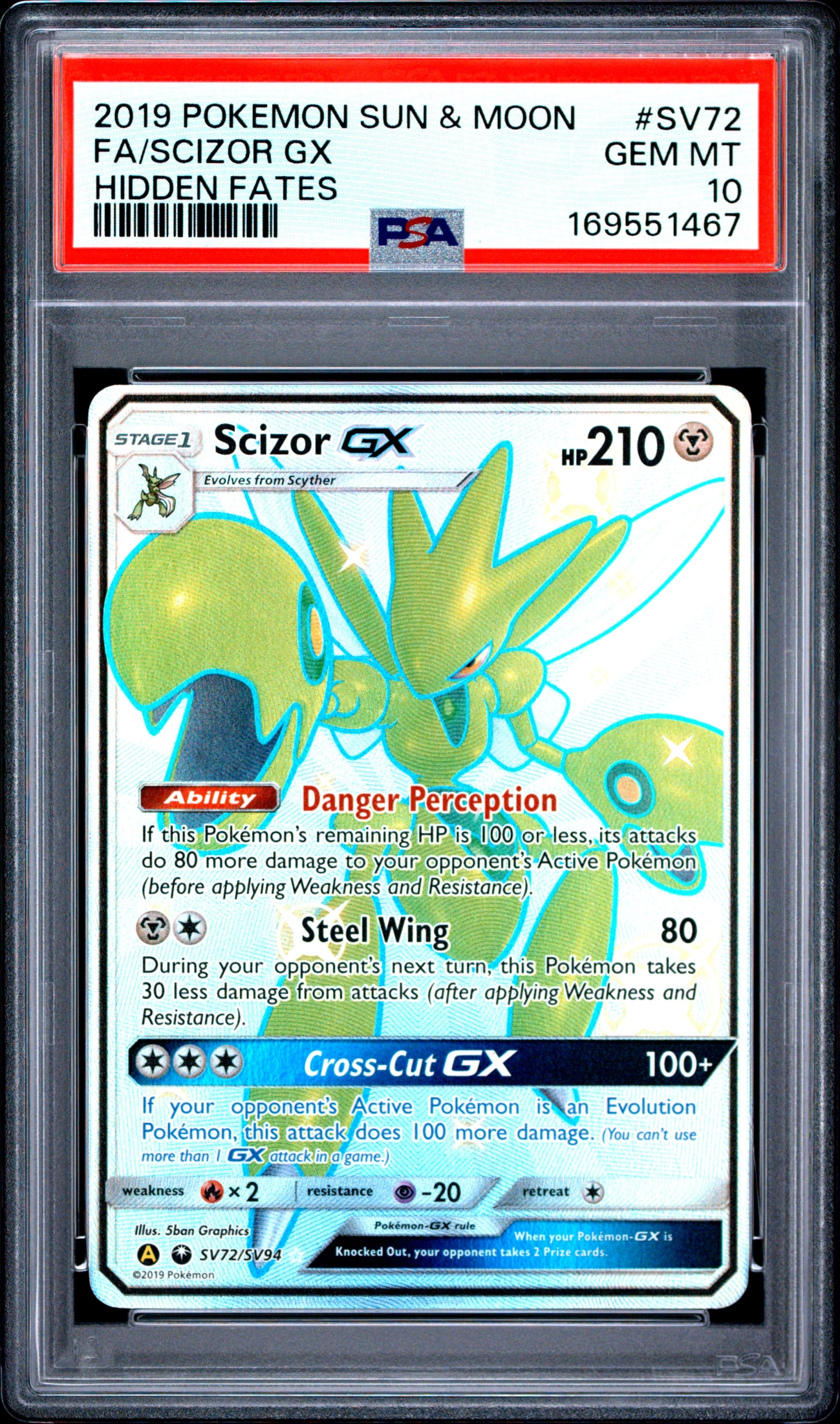 Scizor-GX (HIF SV72) — Voorkant