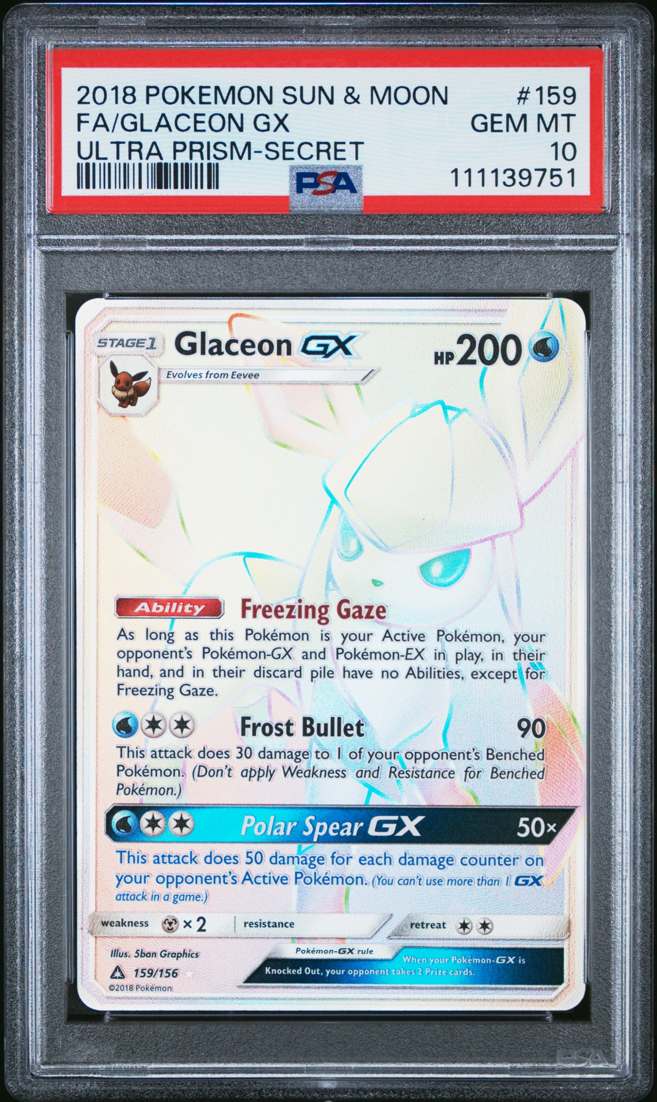 Glaceon-GX (UPR 159) — Voorkant