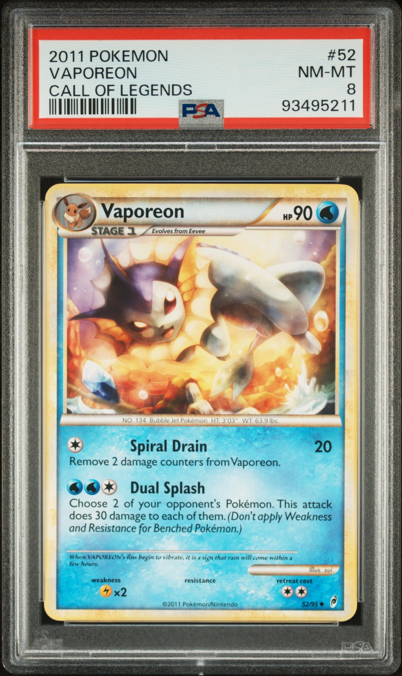 Vaporeon (CL 052) — Voorkant