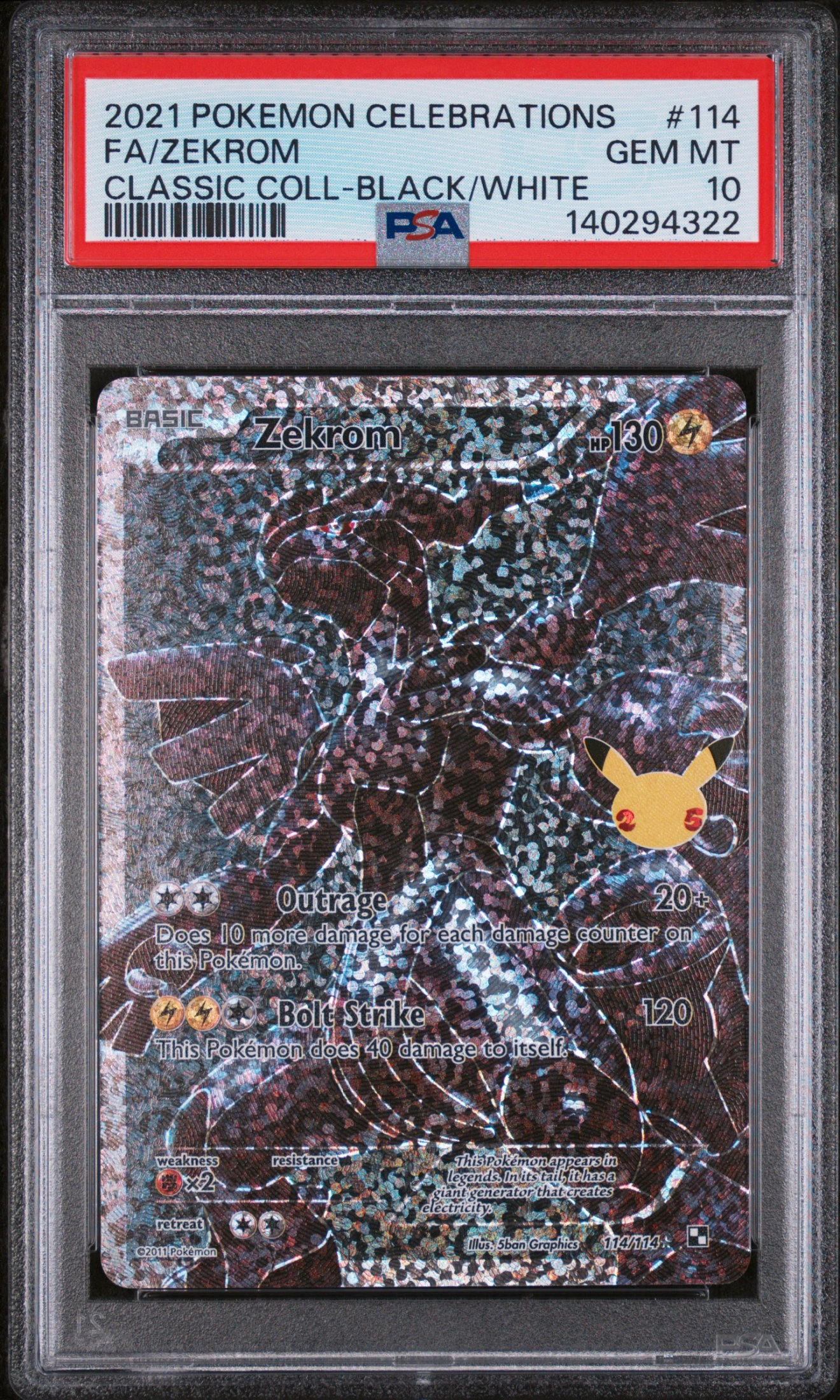 Zekrom (CEL 114) — Voorkant