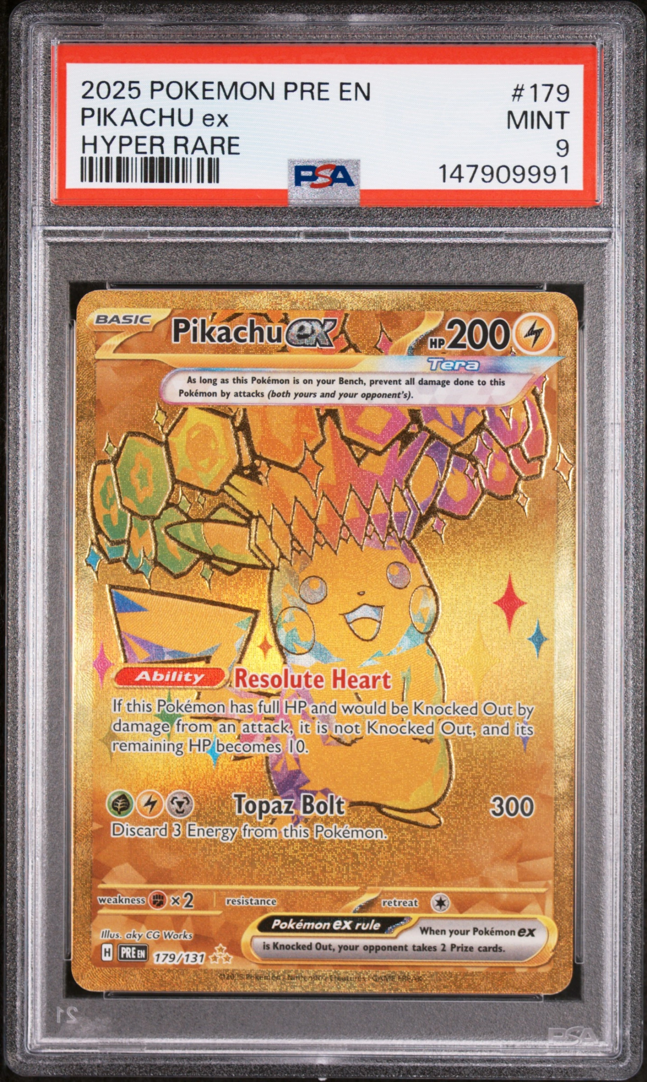 Pikachu ex (PRE 179) — Voorkant