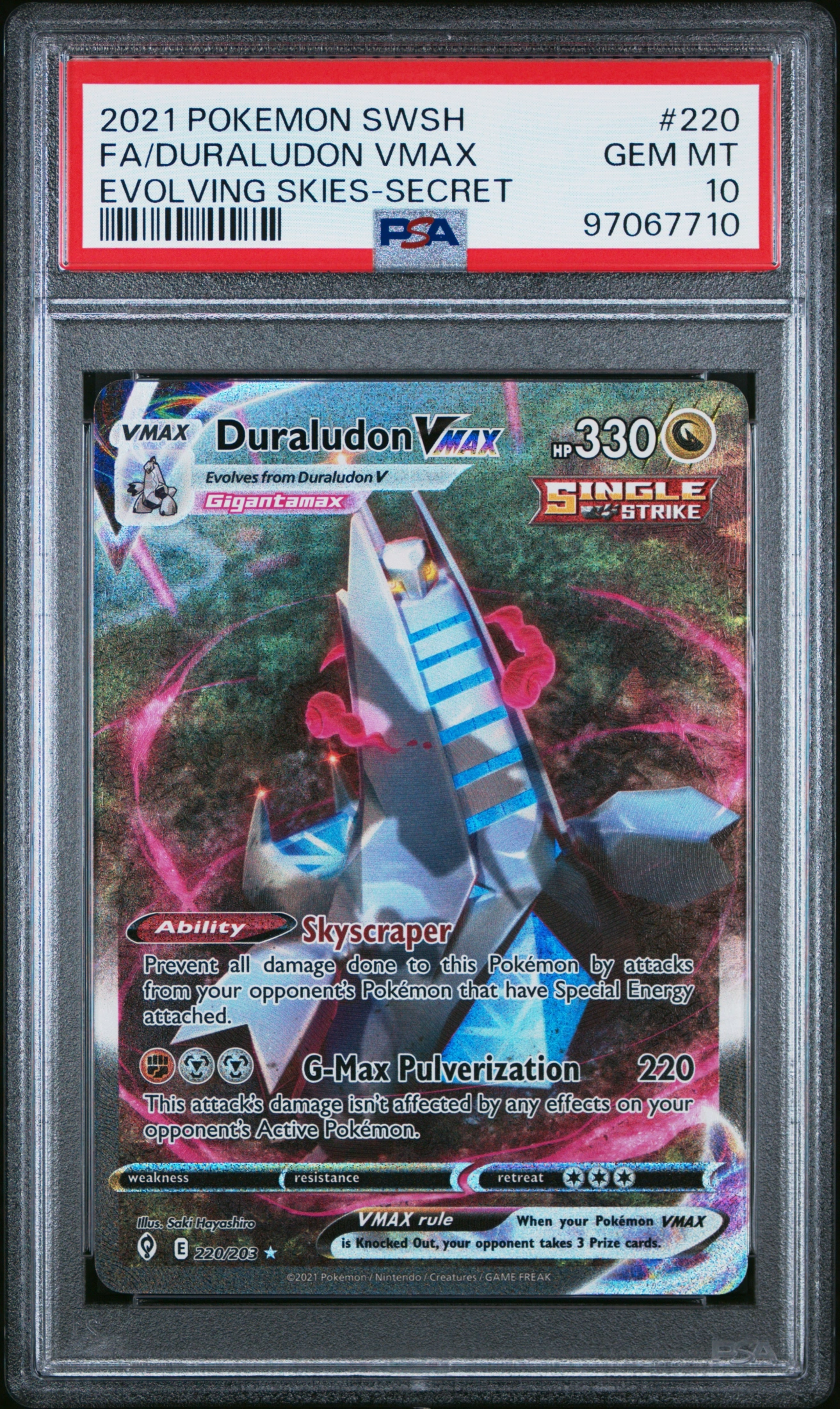 Duraludon VMAX (EVS 220) — Voorkant