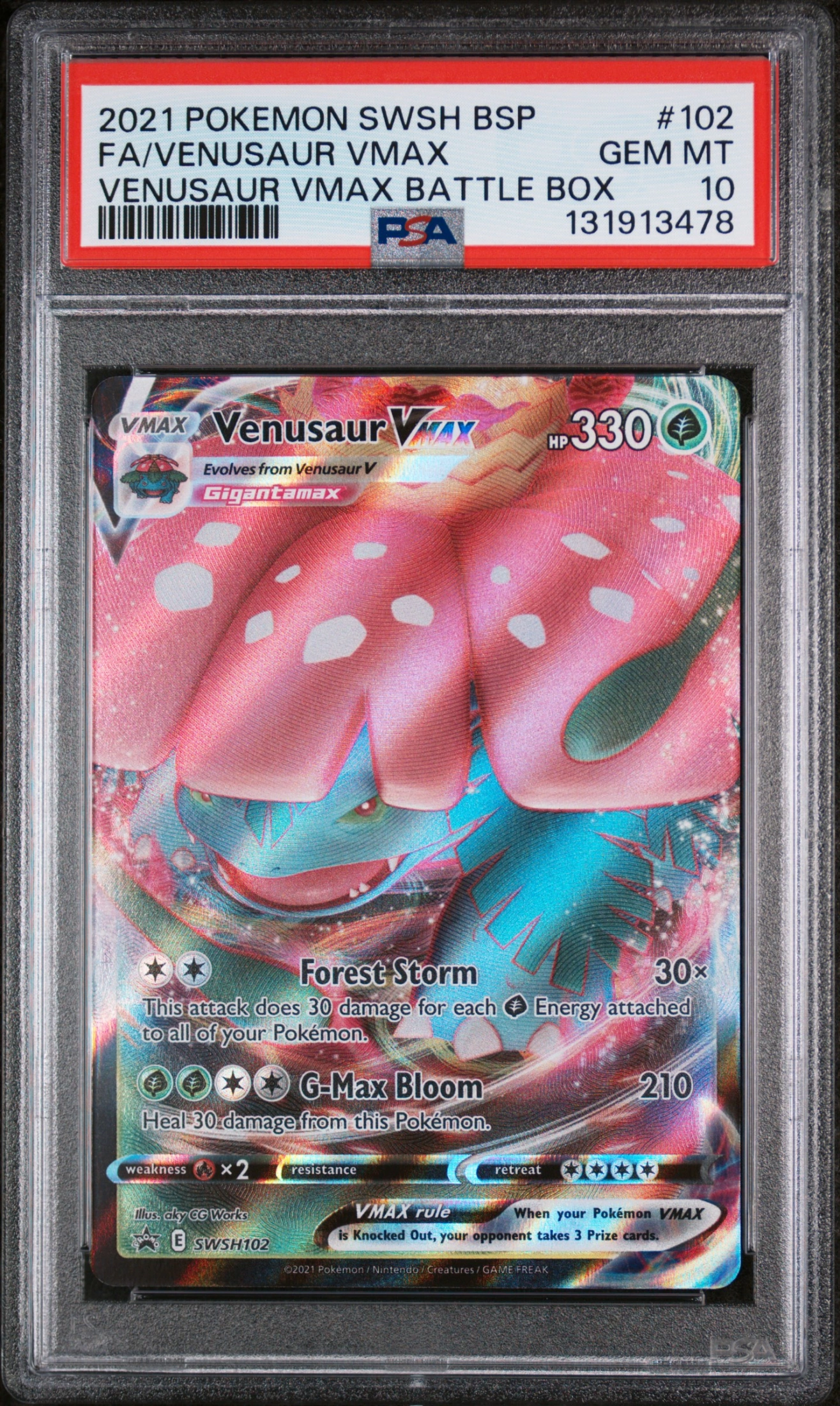 Venusaur VMAX (PR-SW SWSH102) — Voorkant