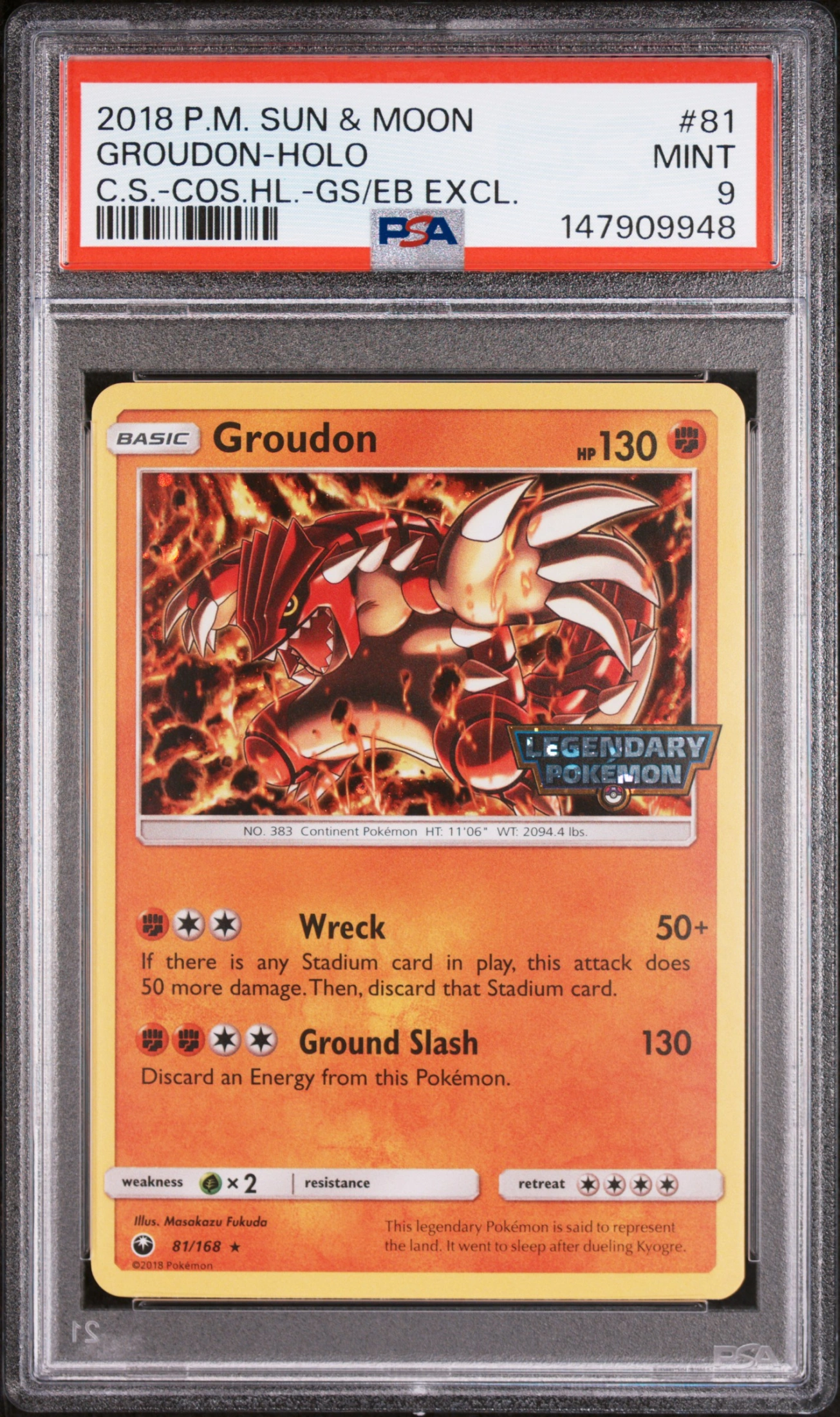Groudon (081 Cosmic) — Voorkant