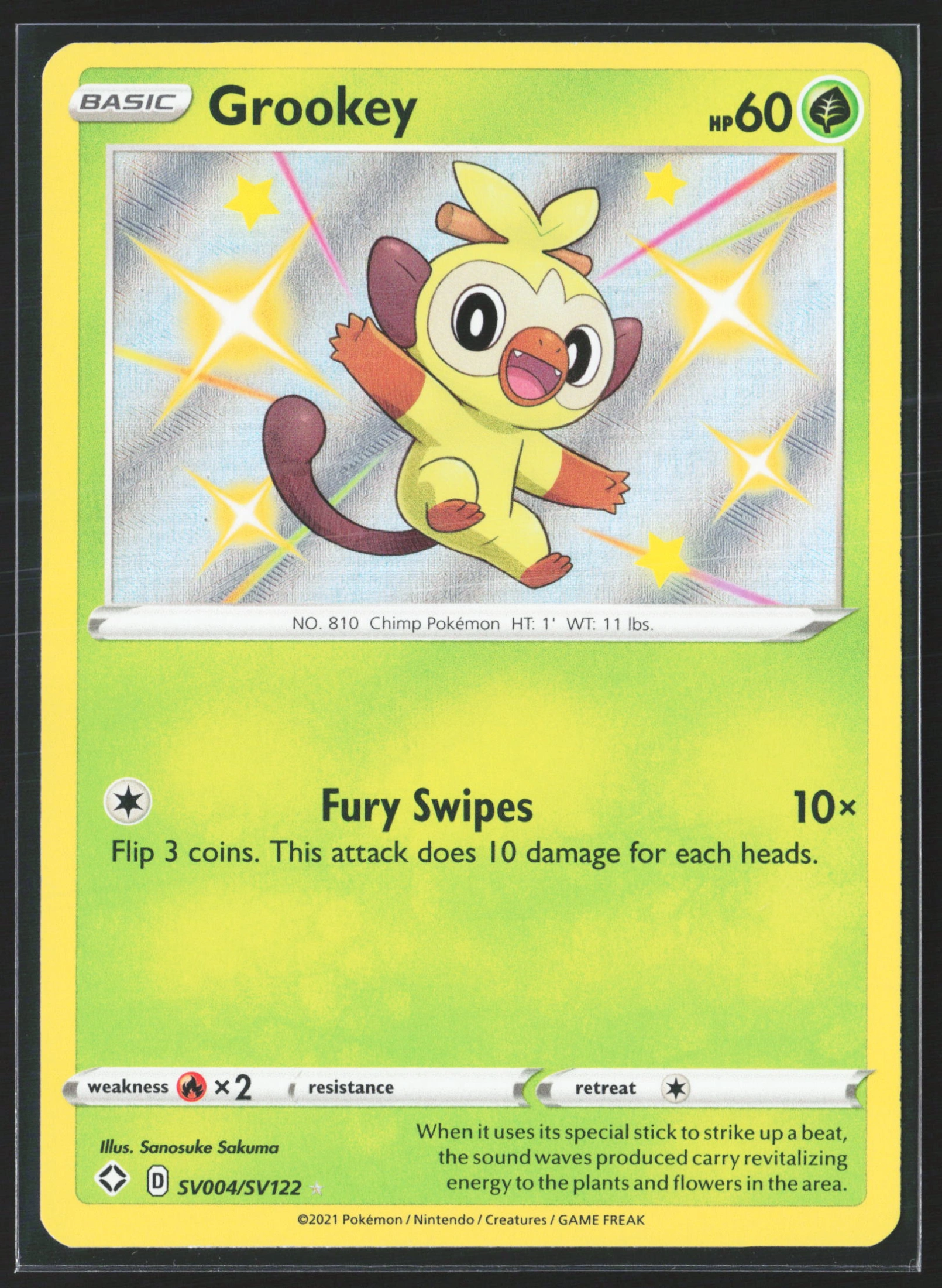 Grookey (SHF SV004) — Voorkant