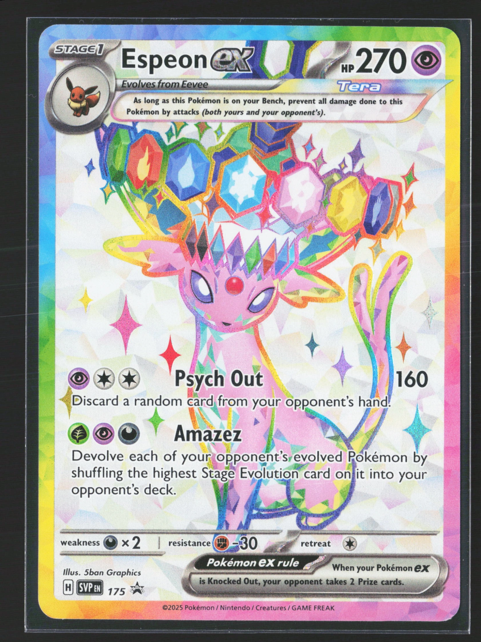 Espeon ex (SVP 175) — Voorkant