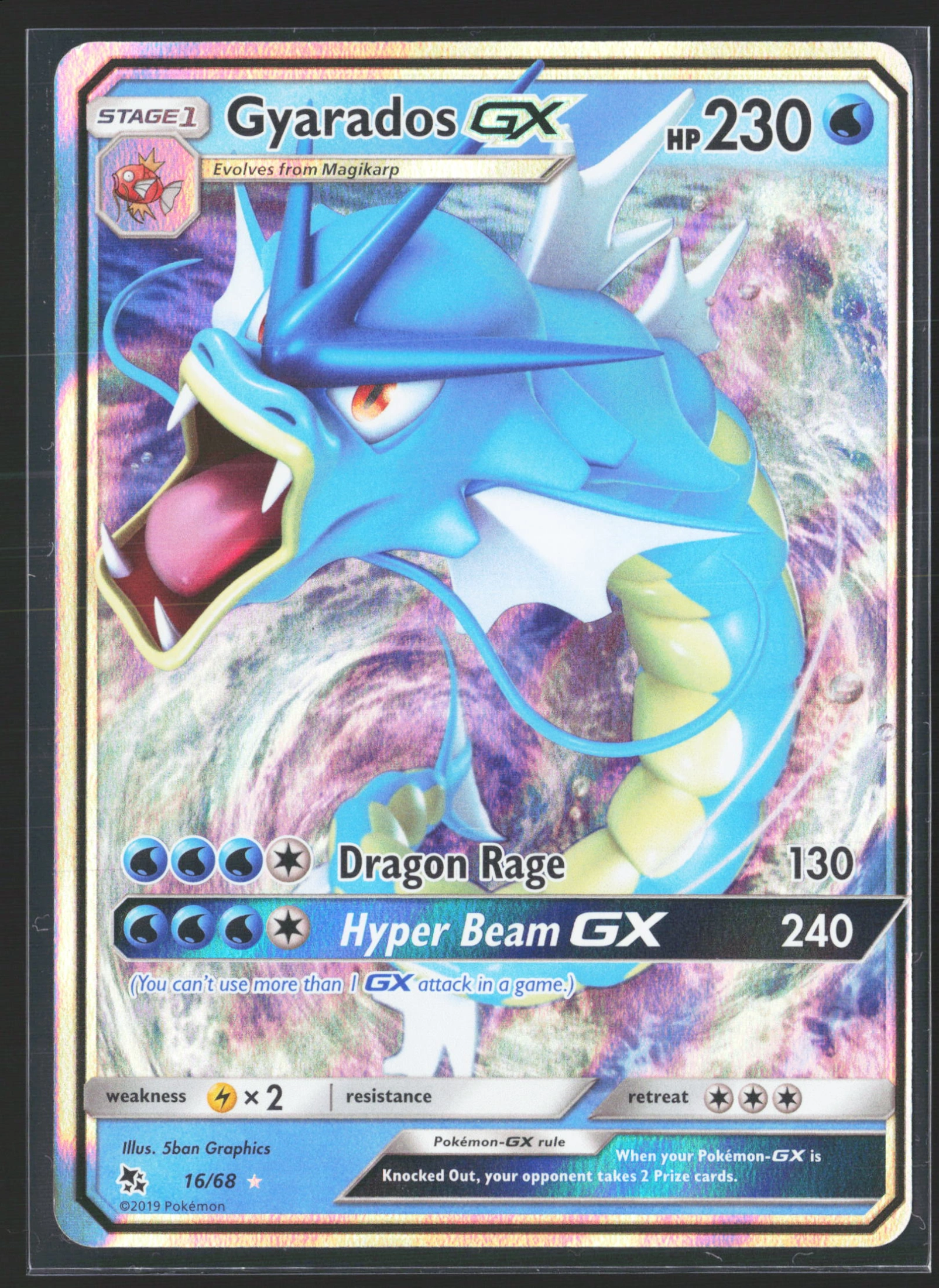 Gyarados-GX (HIF 016) — Voorkant