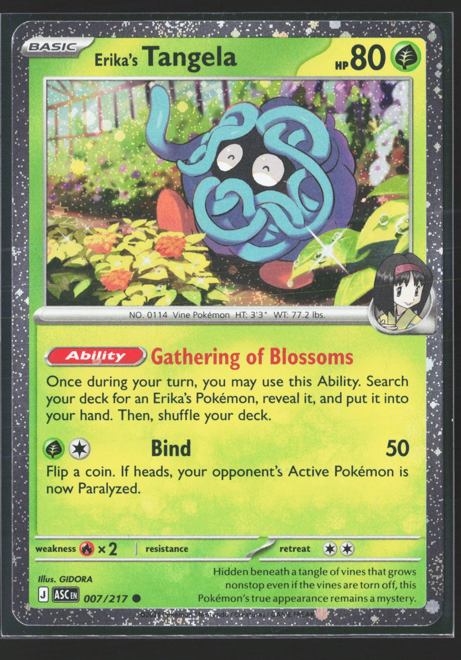 Erika's Tangela (ASC 007) — Voorkant