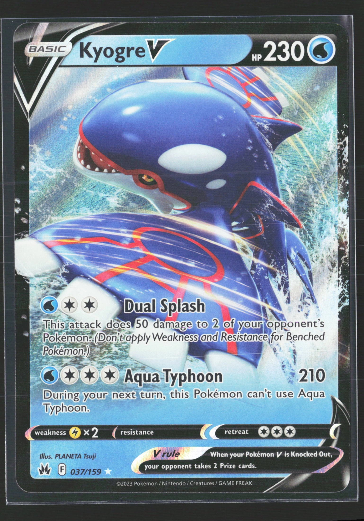 Kyogre V (CRZ 037) — Voorkant