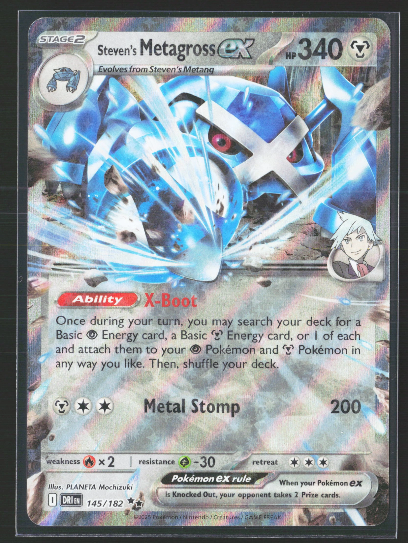 Steven's Metagross ex (DRI 145) — Voorkant