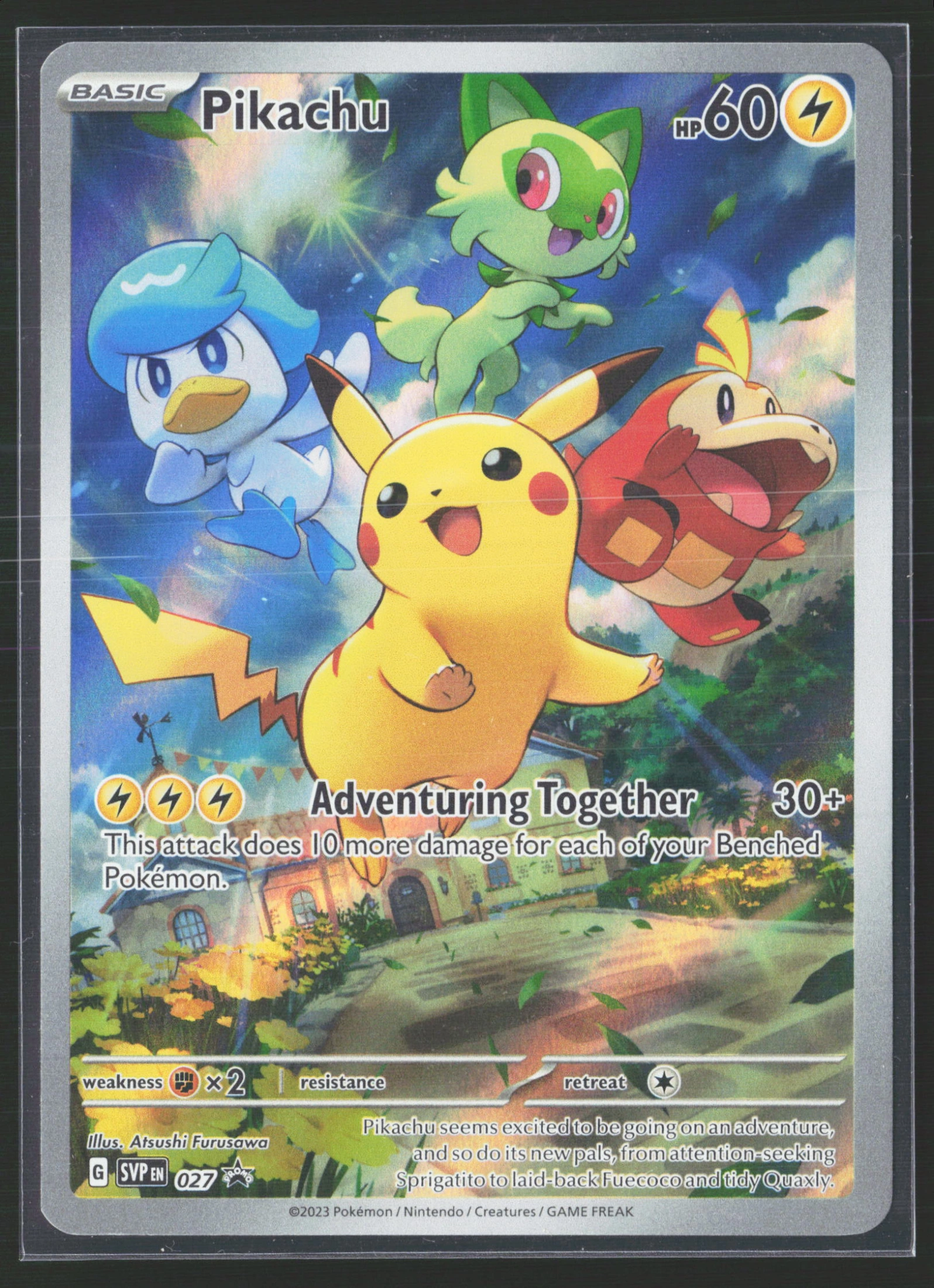 Pikachu (SVP 027) — Voorkant