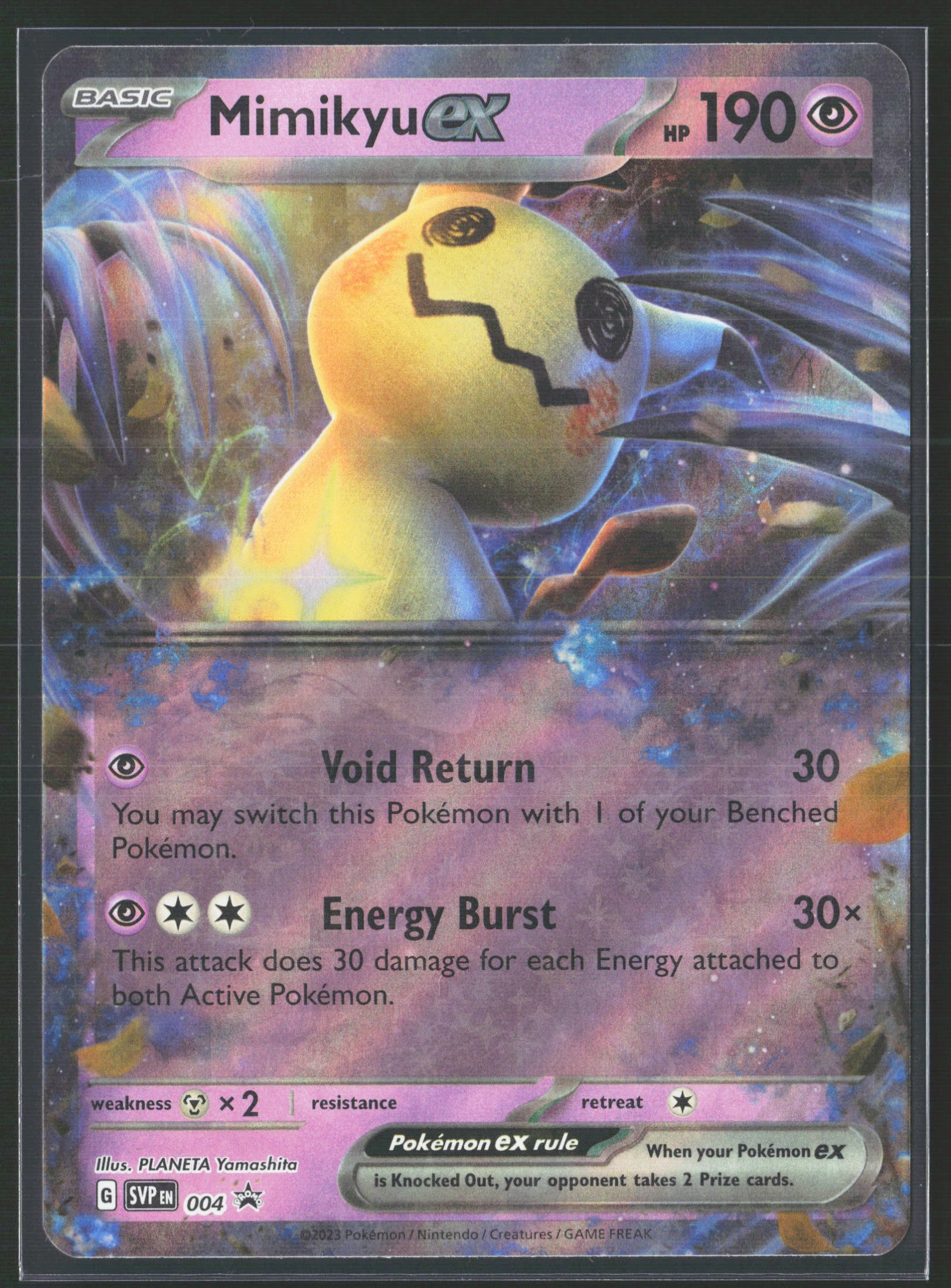 Mimikyu ex (SVP 004) — Voorkant