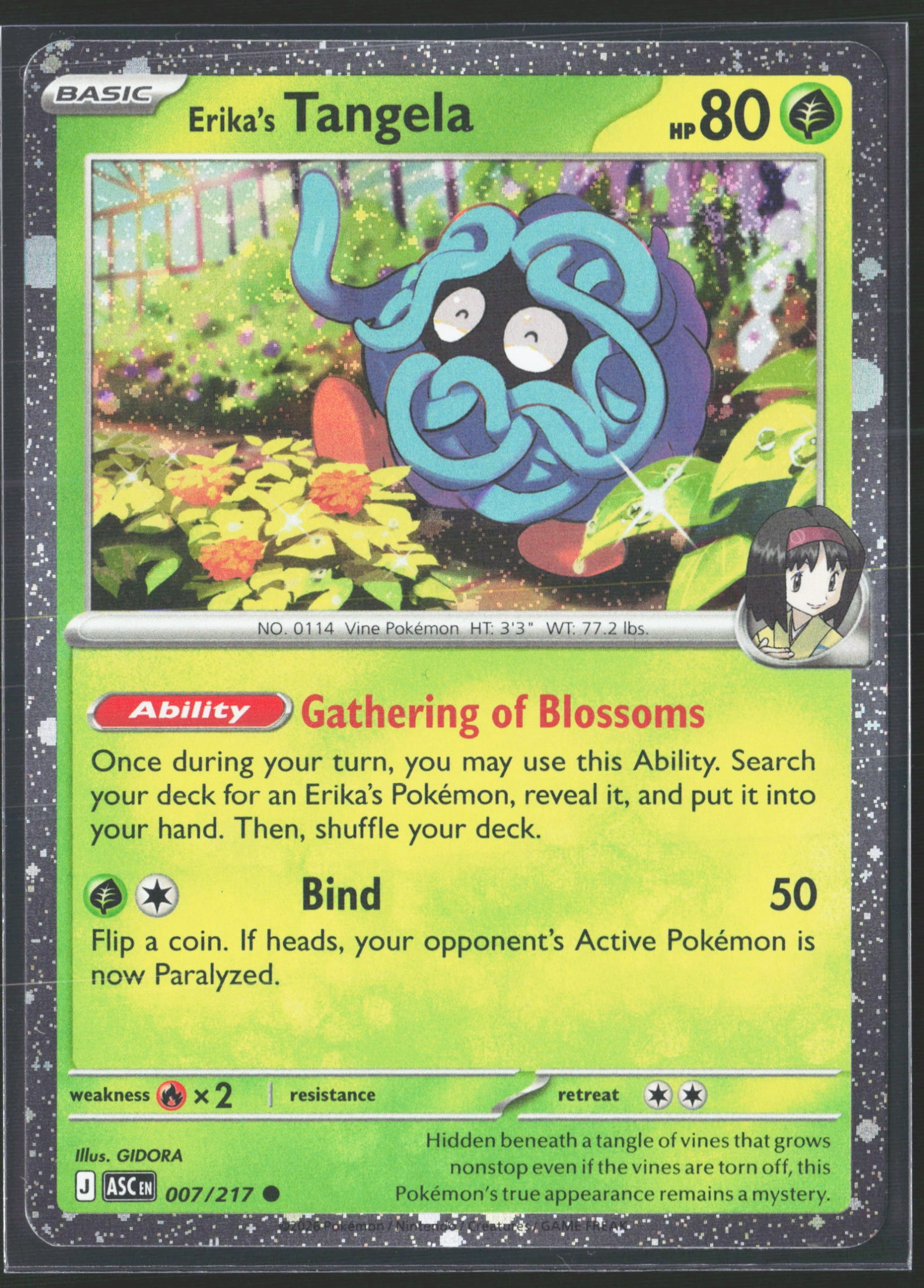 Erika's Tangela (ASC 007) — Voorkant