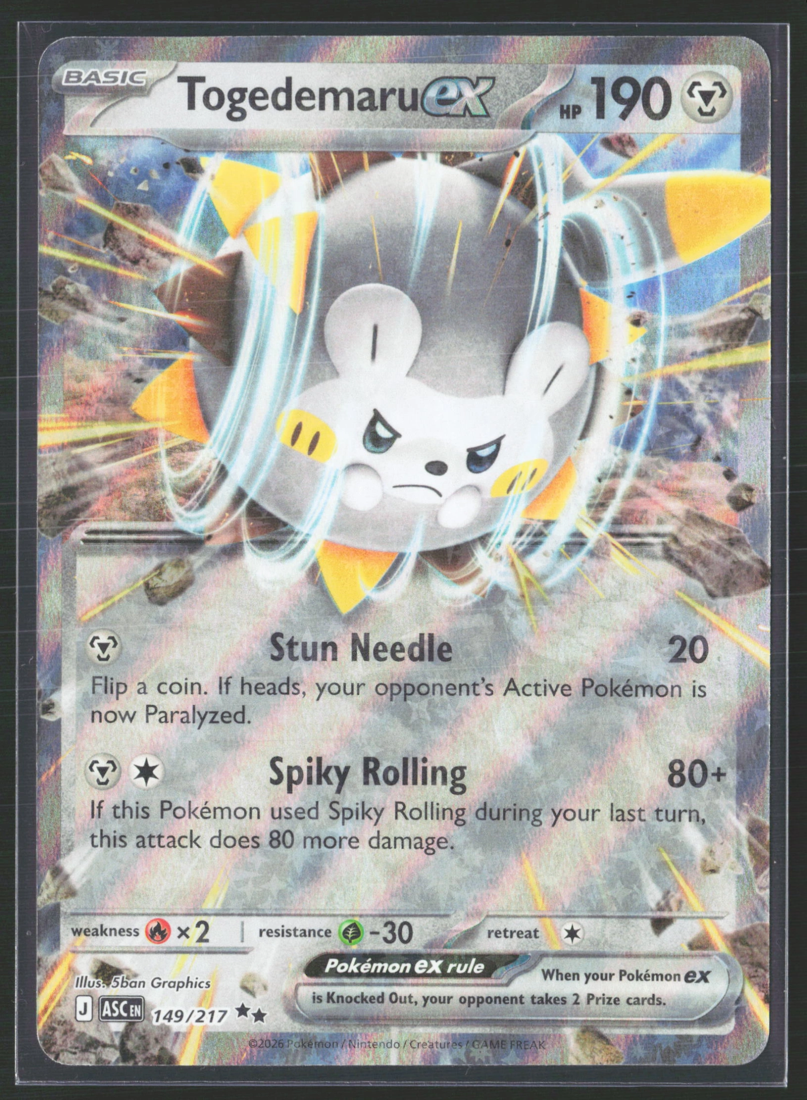 Togedemaru ex (ASC 149) — Voorkant