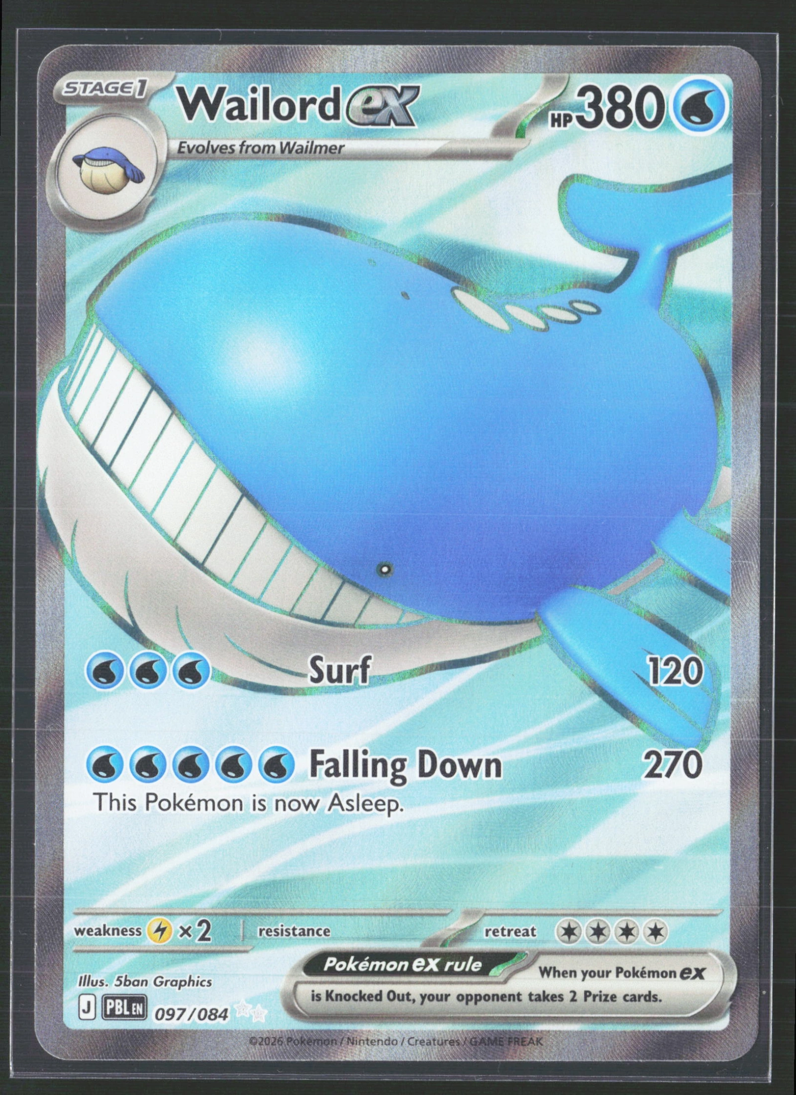 Wailord ex (PBL 097) — Voorkant