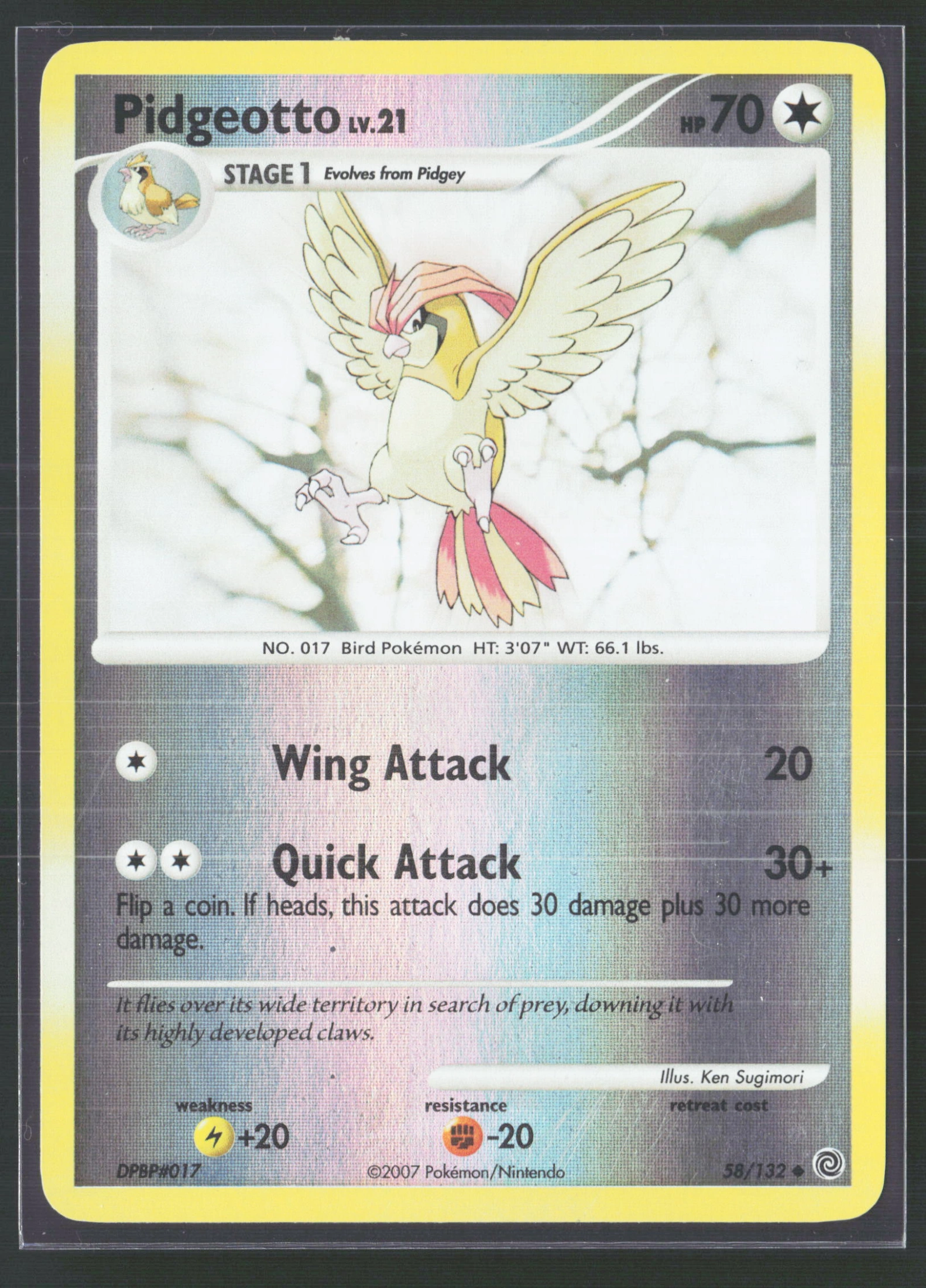 Pidgeotto (SW 058) — Voorkant