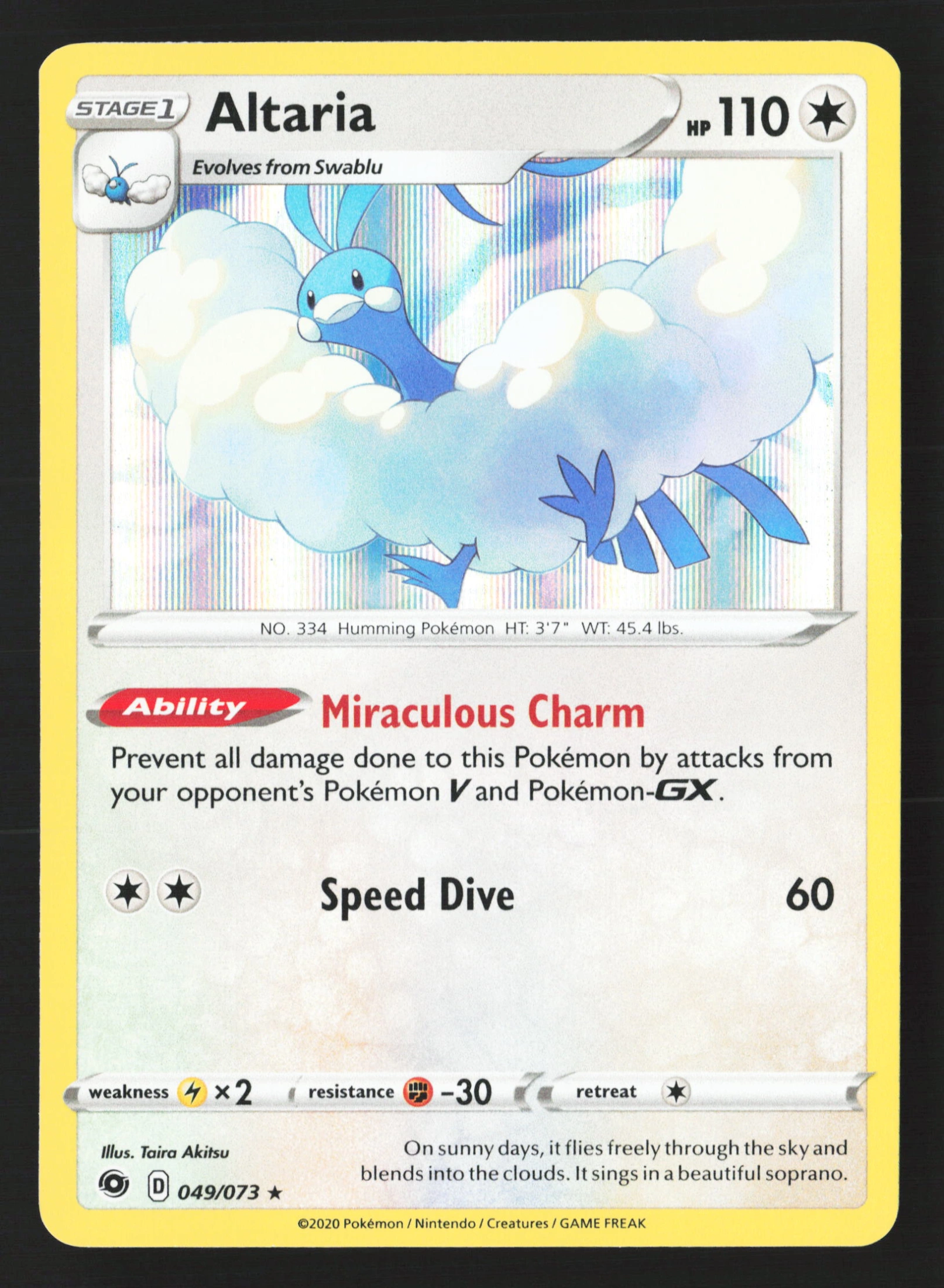 Altaria (CPA 049) — Voorkant